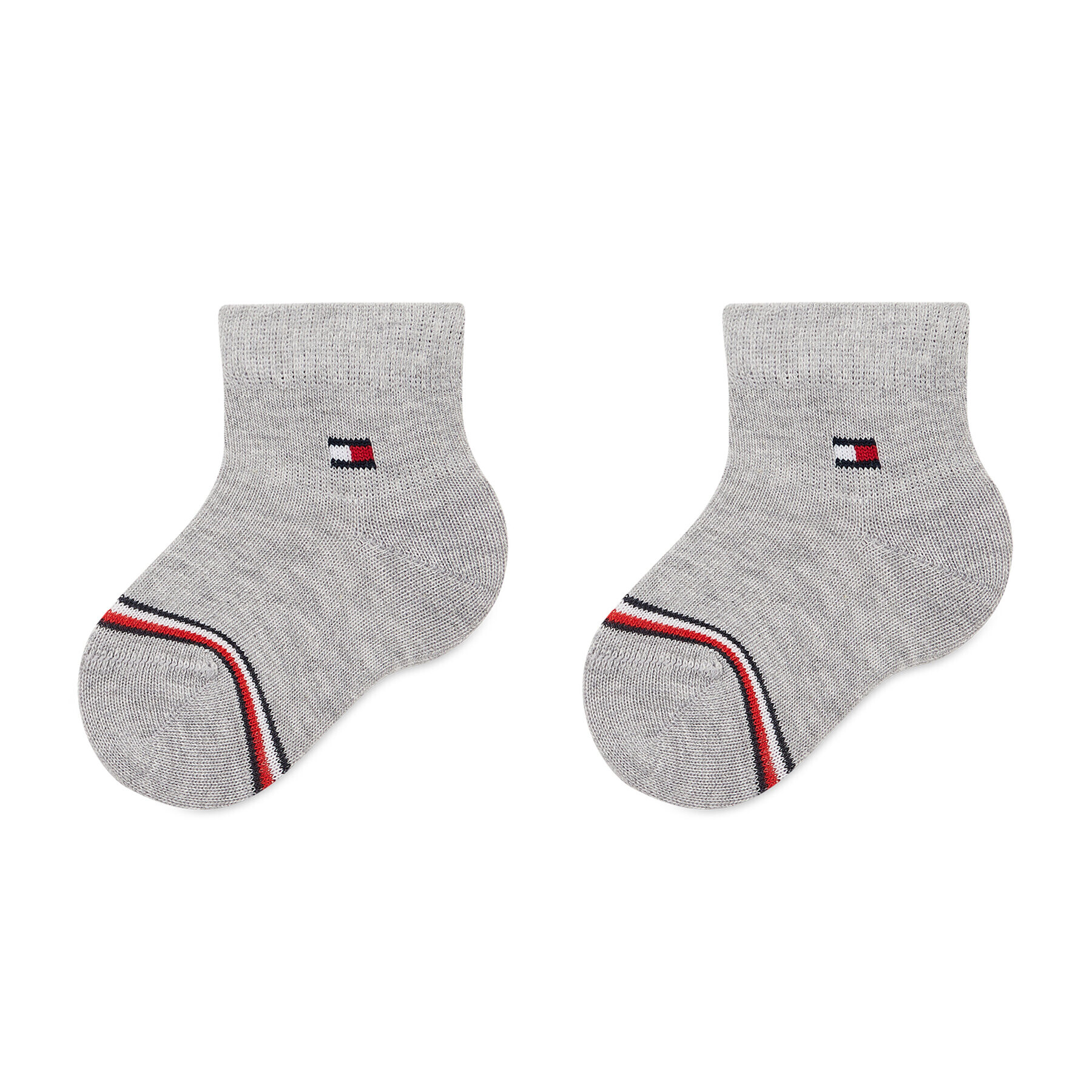 Tommy Hilfiger Комплект 2 чифта дълги чорапи детски 701220516 Сив - Pepit.bg
