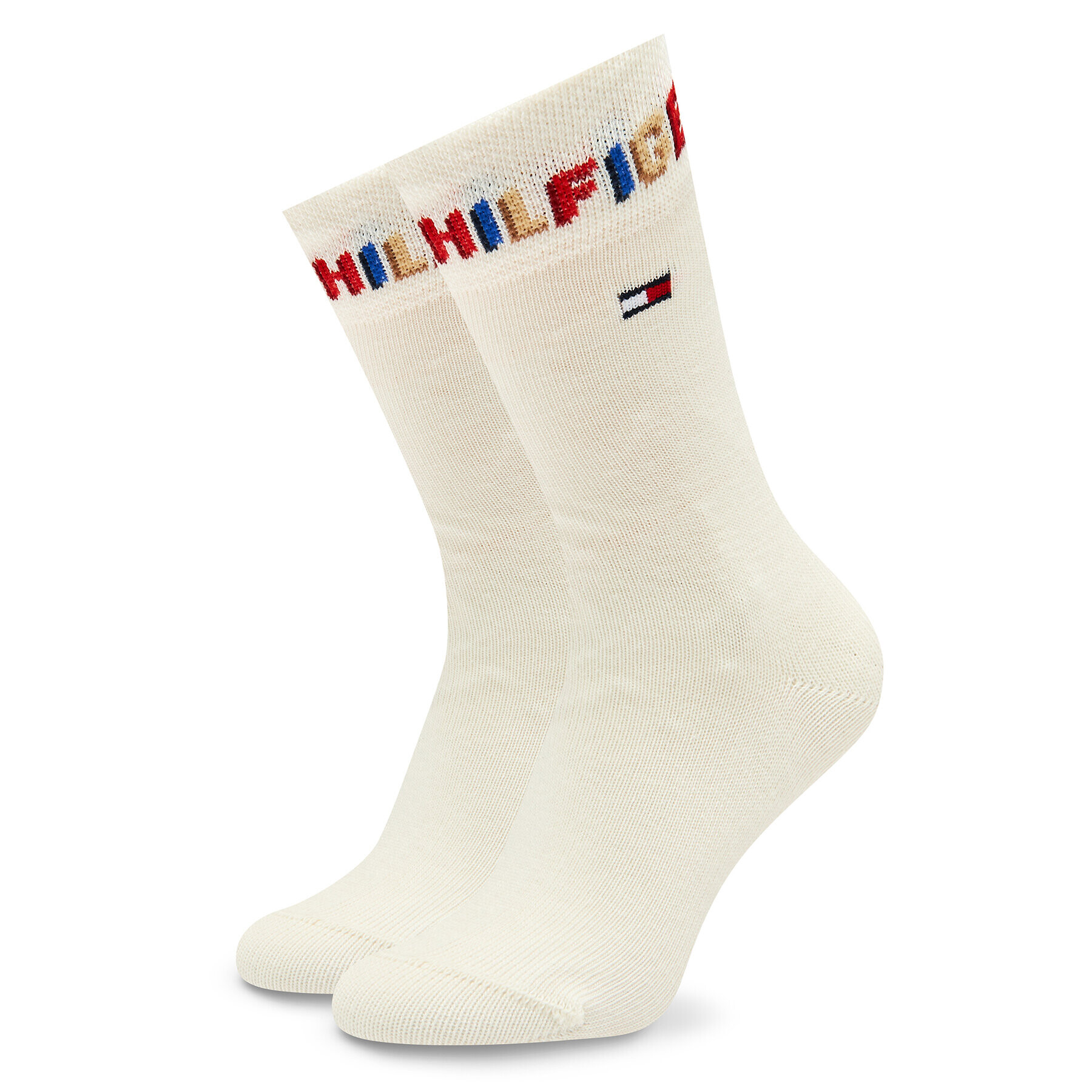 Tommy Hilfiger Комплект 2 чифта дълги чорапи детски 701222663 Бежов - Pepit.bg