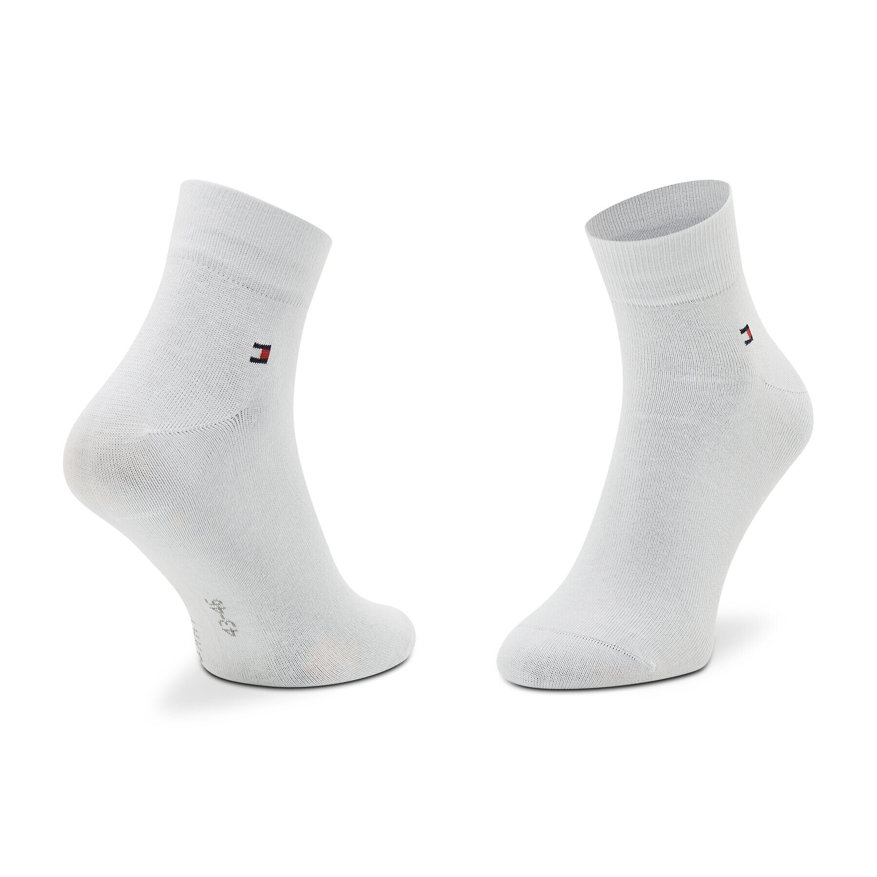Tommy Hilfiger Комплект 2 чифта дълги чорапи мъжки 701218388 Бял - Pepit.bg