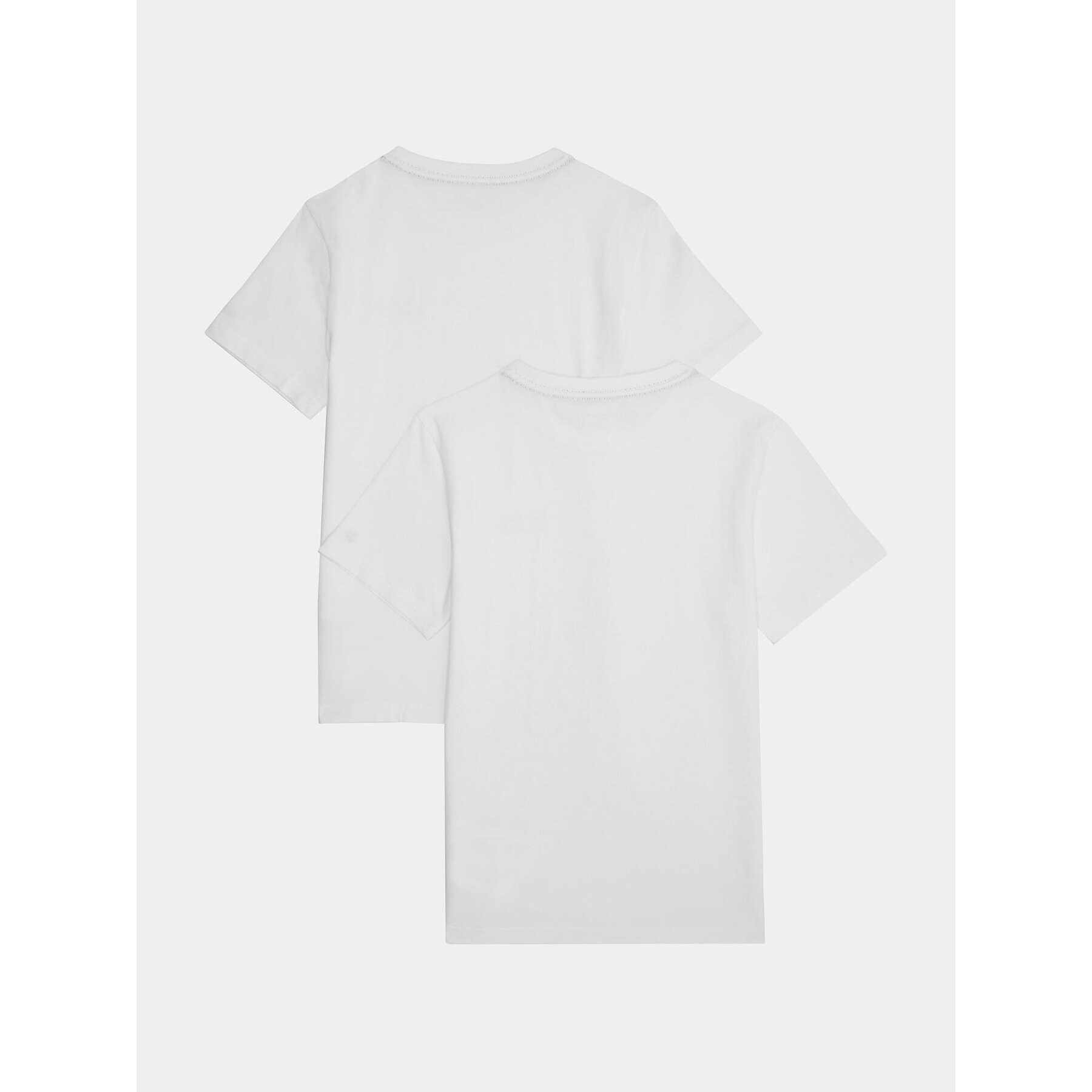 Tommy Hilfiger Комплект 2 тишъртки UK0UK00057 Бял Regular Fit - Pepit.bg