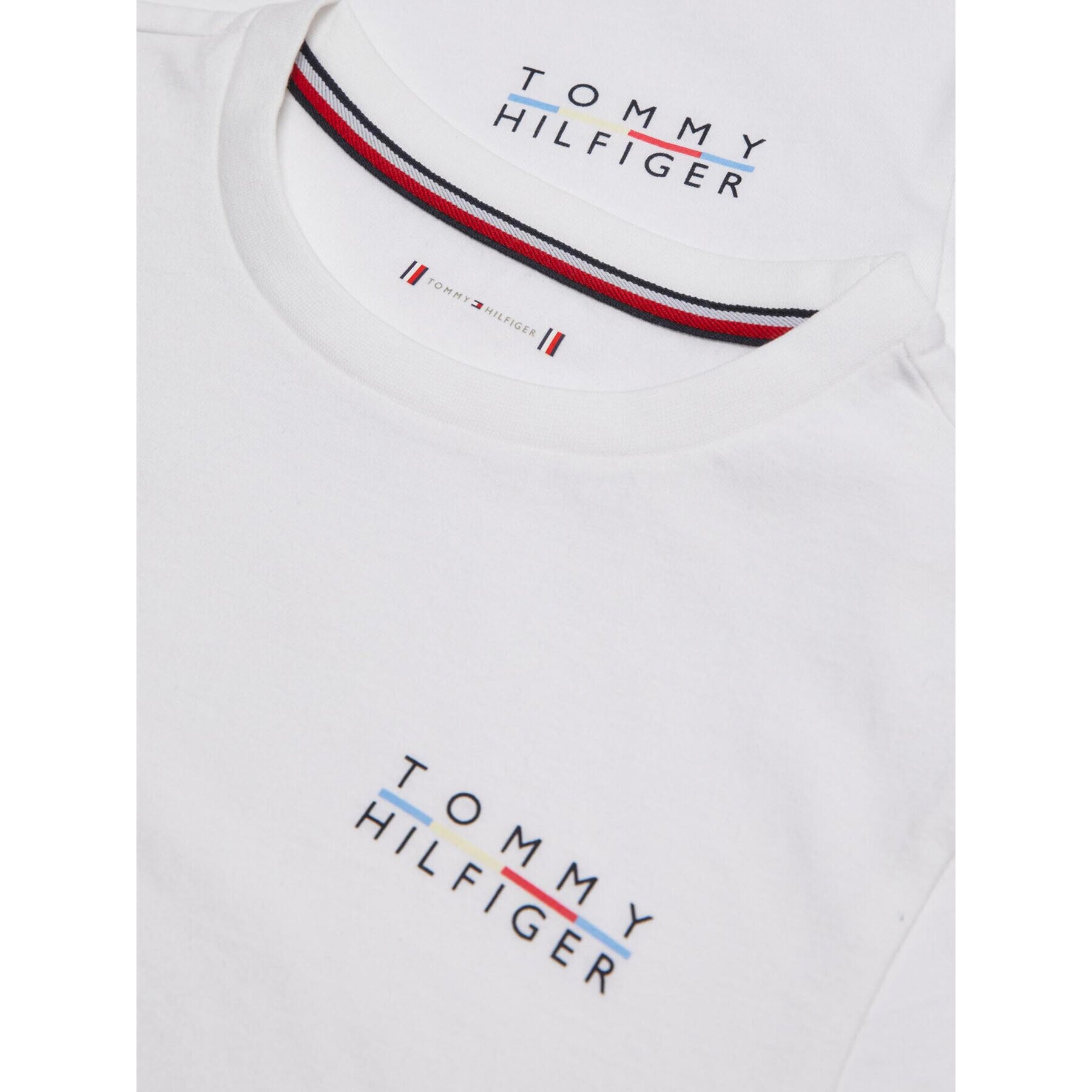 Tommy Hilfiger Комплект 2 тишъртки UK0UK00057 Бял Regular Fit - Pepit.bg