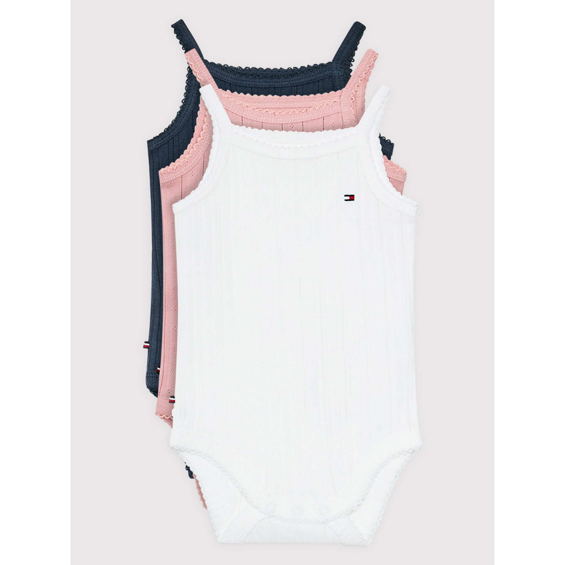 Tommy Hilfiger Комплект 3 чифта боди KN0KN01443 Цветен Regular Fit - Pepit.bg