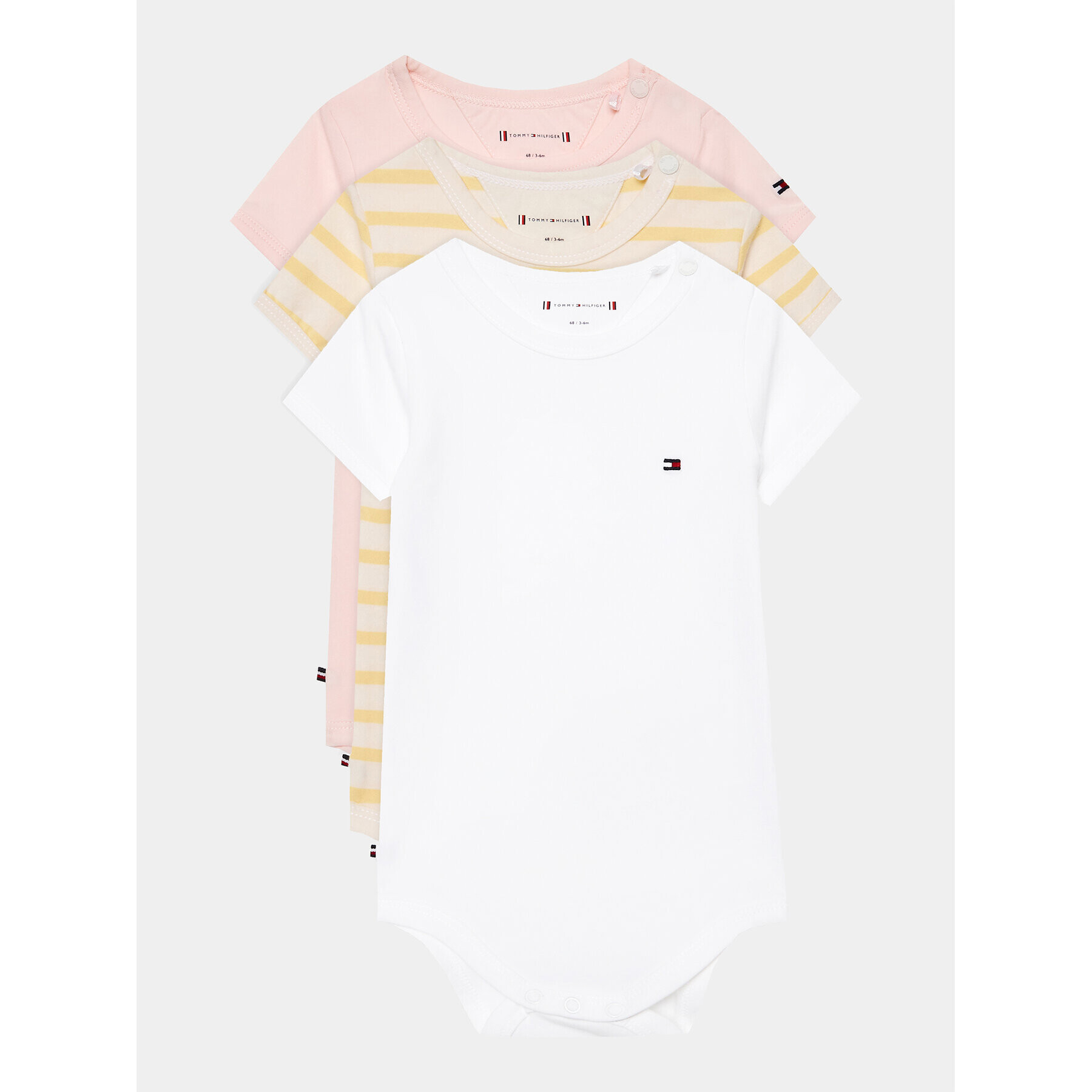 Tommy Hilfiger Комплект 3 чифта боди KN0KN01606 Бял - Pepit.bg