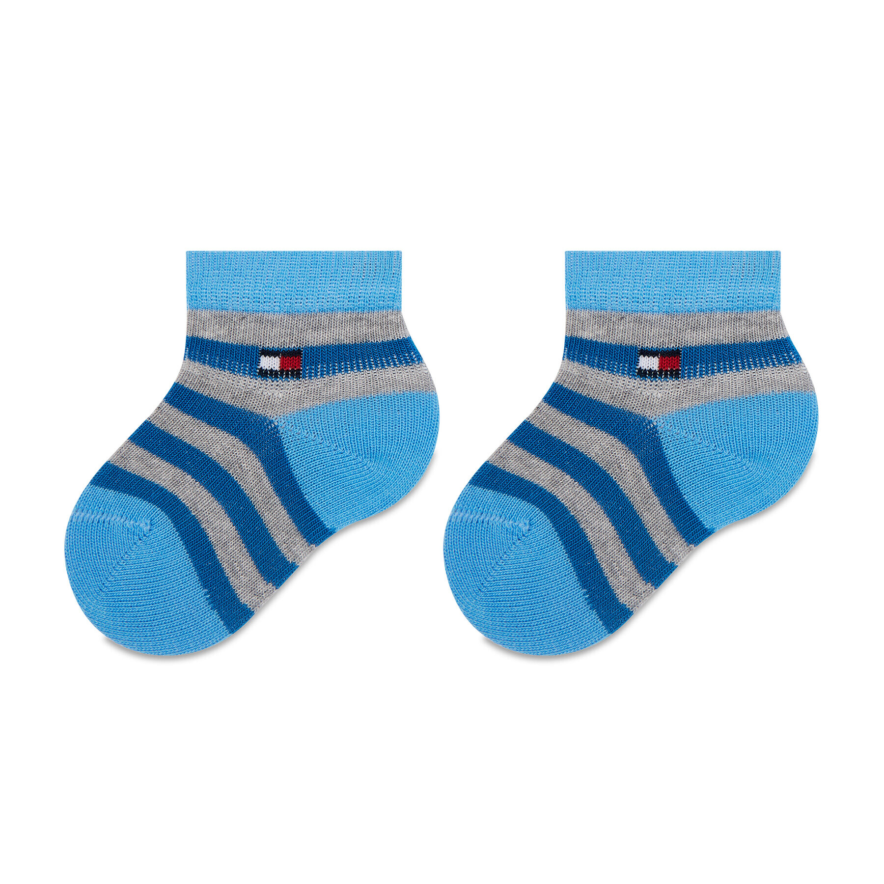 Tommy Hilfiger Комплект 3 чифта къси чорапи детски 701218363 Сив - Pepit.bg