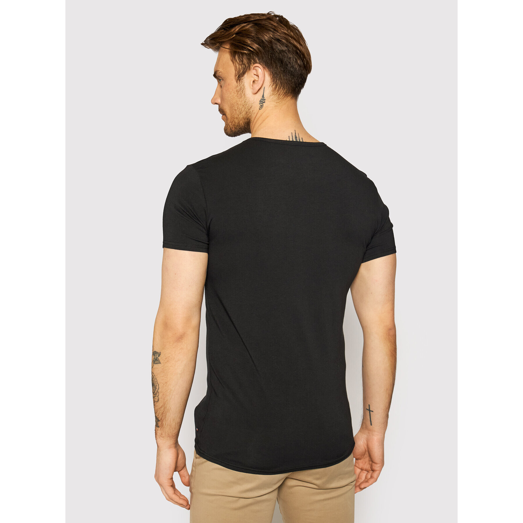 Tommy Hilfiger Комплект 3 тишърти Essential 2S87905187 Черен Regular Fit - Pepit.bg