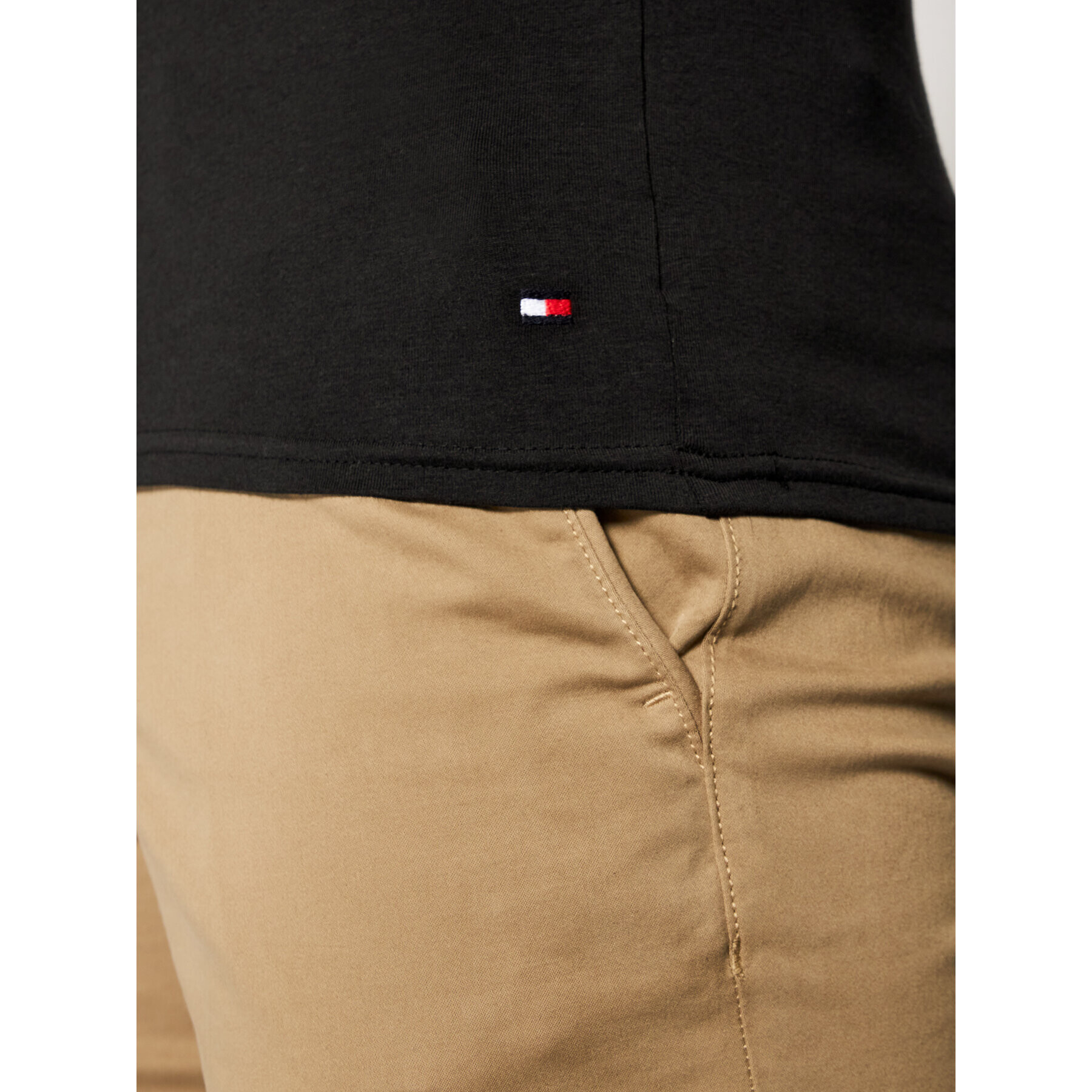 Tommy Hilfiger Комплект 3 тишърти Essential 2S87905187 Черен Regular Fit - Pepit.bg