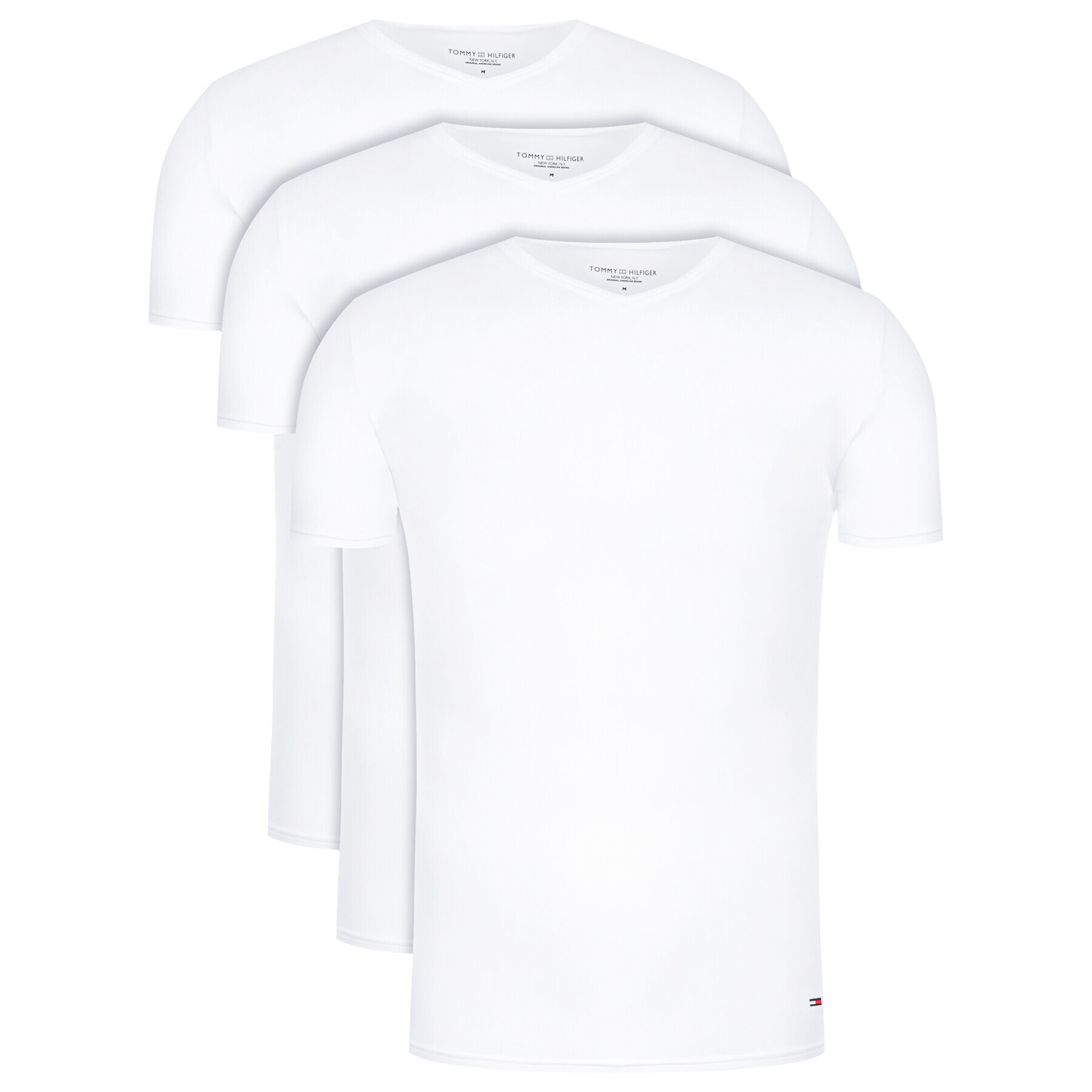 Tommy Hilfiger Комплект 3 тишърти Vn Tee Ss 3 Pack Premium Essentialis 2S87903767 Бял Regular Fit - Pepit.bg