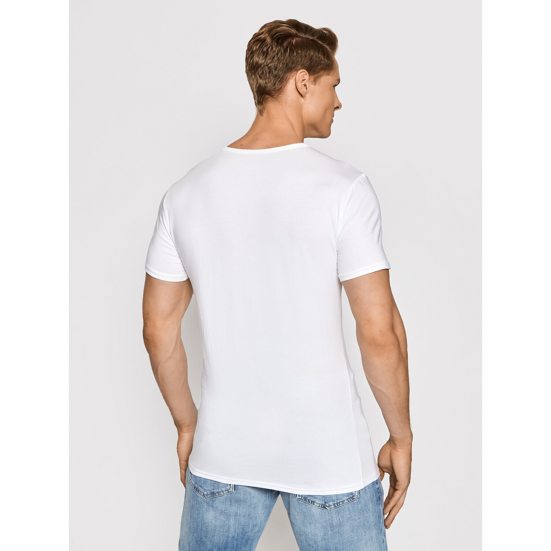 Tommy Hilfiger Комплект 3 тишърти Vn Tee Ss 3 Pack Premium Essentialis 2S87903767 Бял Regular Fit - Pepit.bg