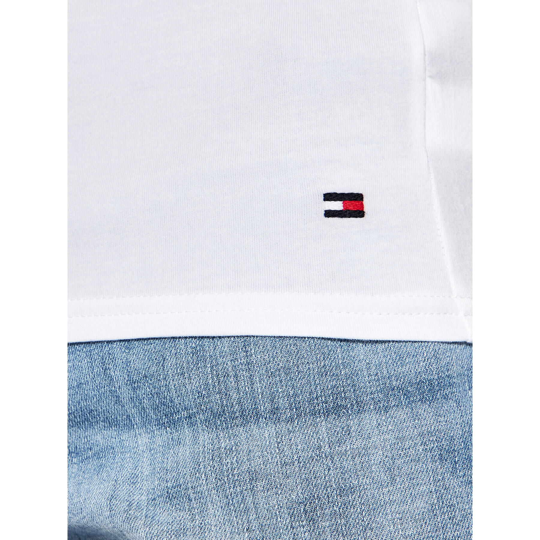 Tommy Hilfiger Комплект 3 тишърти Vn Tee Ss 3 Pack Premium Essentialis 2S87903767 Бял Regular Fit - Pepit.bg