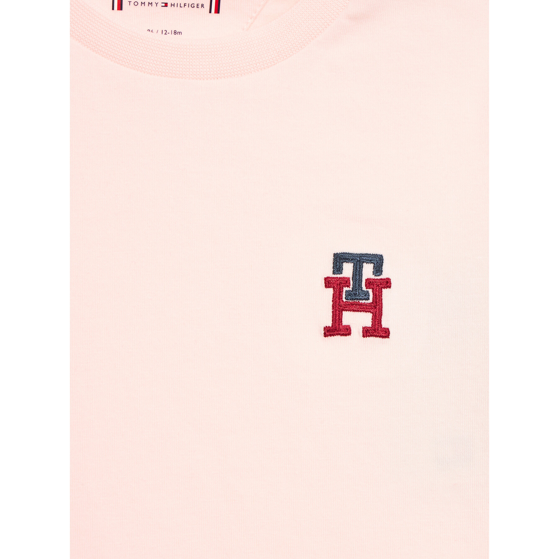 Tommy Hilfiger Комплект от тишърт и панталони KN0KN01641 Розов Regular Fit - Pepit.bg