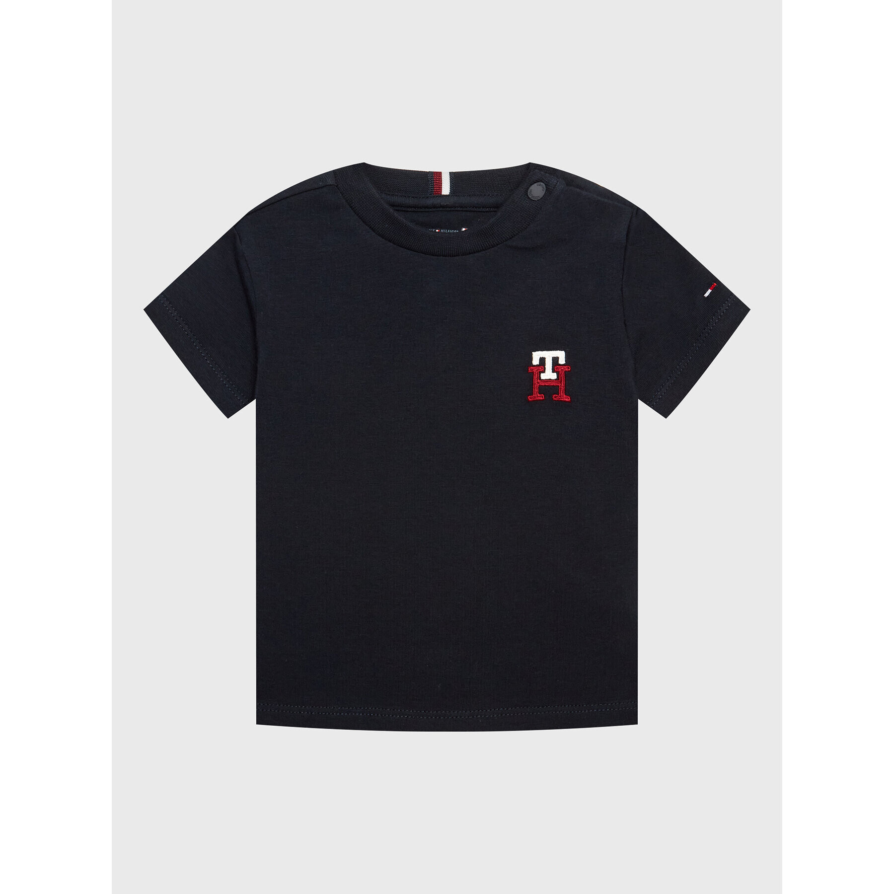 Tommy Hilfiger Комплект от тишърт суитшърт и панталони Monogram KN0KN01549 Тъмносин Regular Fit - Pepit.bg