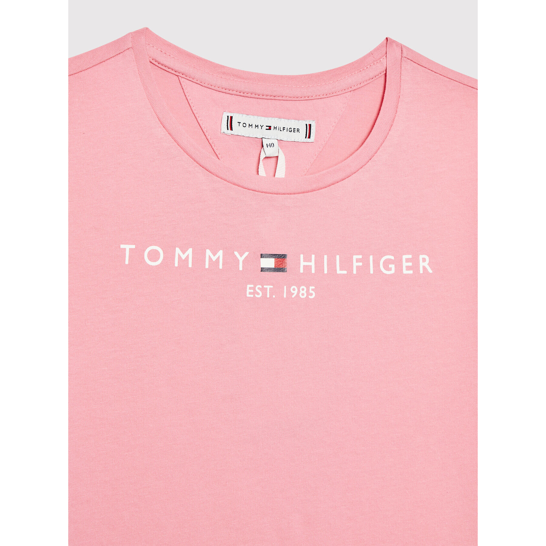 Tommy Hilfiger Комплект тишърт и спортни шорти Eseential KG0KG06556 Розов Regular Fit - Pepit.bg