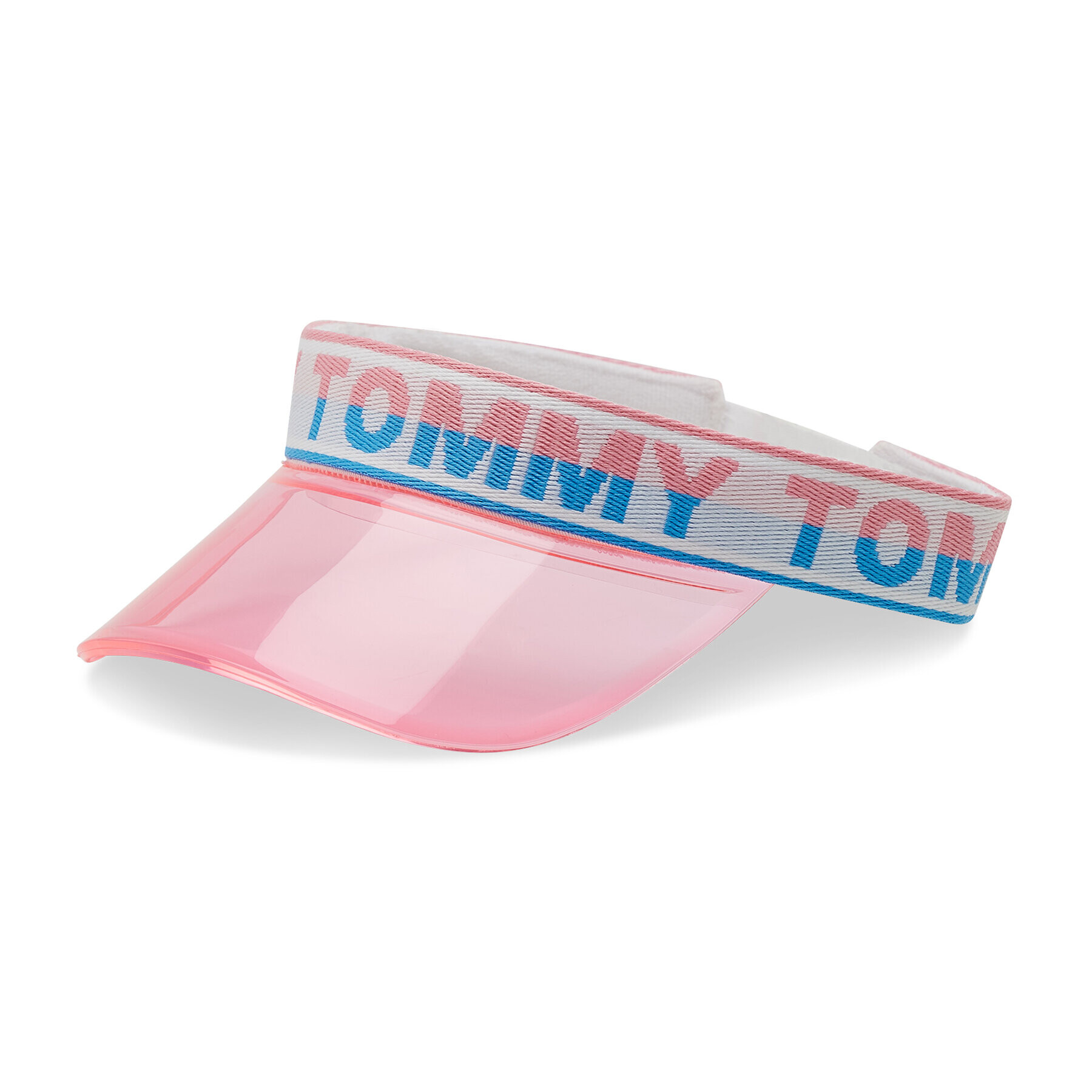 Tommy Hilfiger Козирка Logo Tape Transparent Visor AW0AW11824 Розов - Pepit.bg