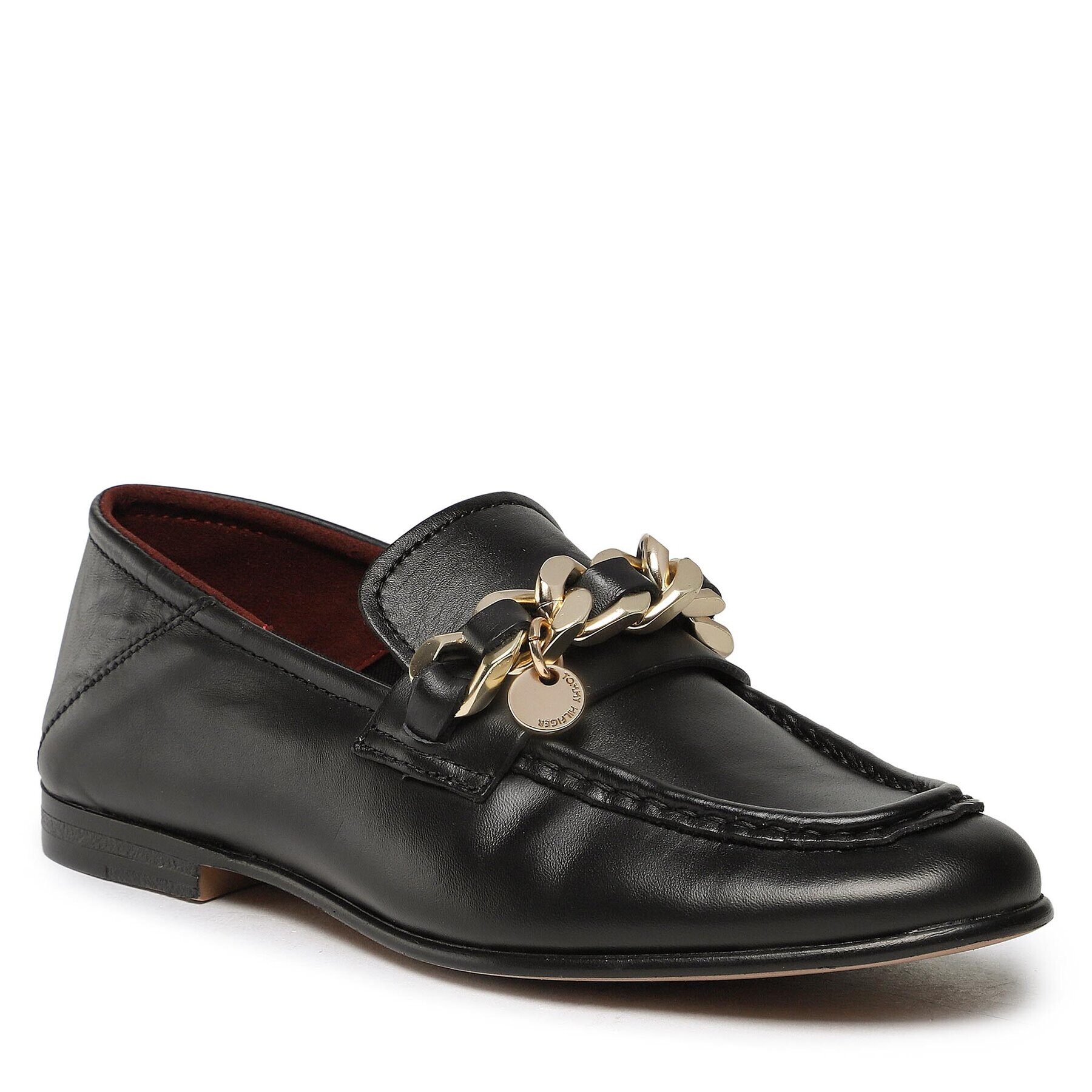 Tommy Hilfiger Лоуфъри Chain Loafer FW0FW06843 Черен - Pepit.bg