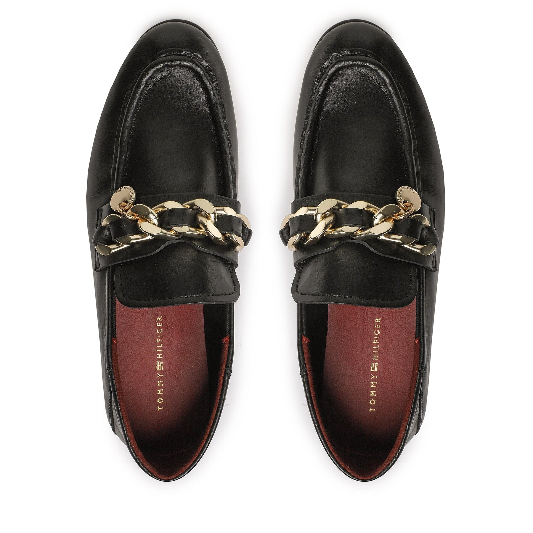 Tommy Hilfiger Лоуфъри Chain Loafer FW0FW06843 Черен - Pepit.bg