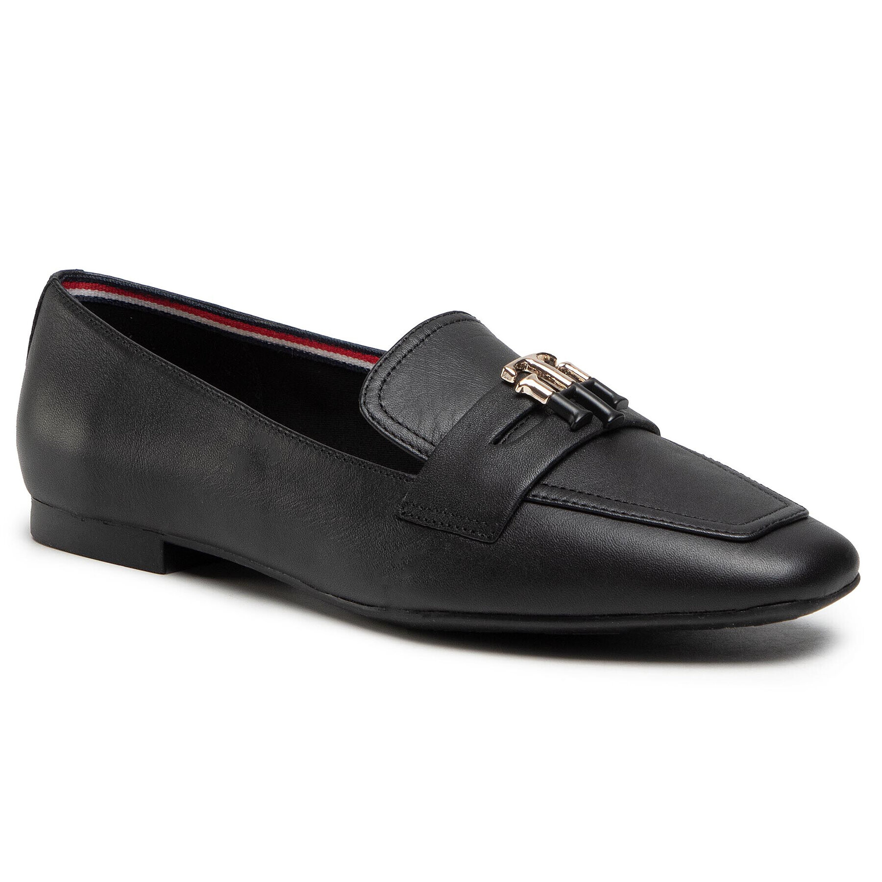 Tommy Hilfiger Лоуфъри Essential Leather Loafer FW0FW05684 Черен - Pepit.bg
