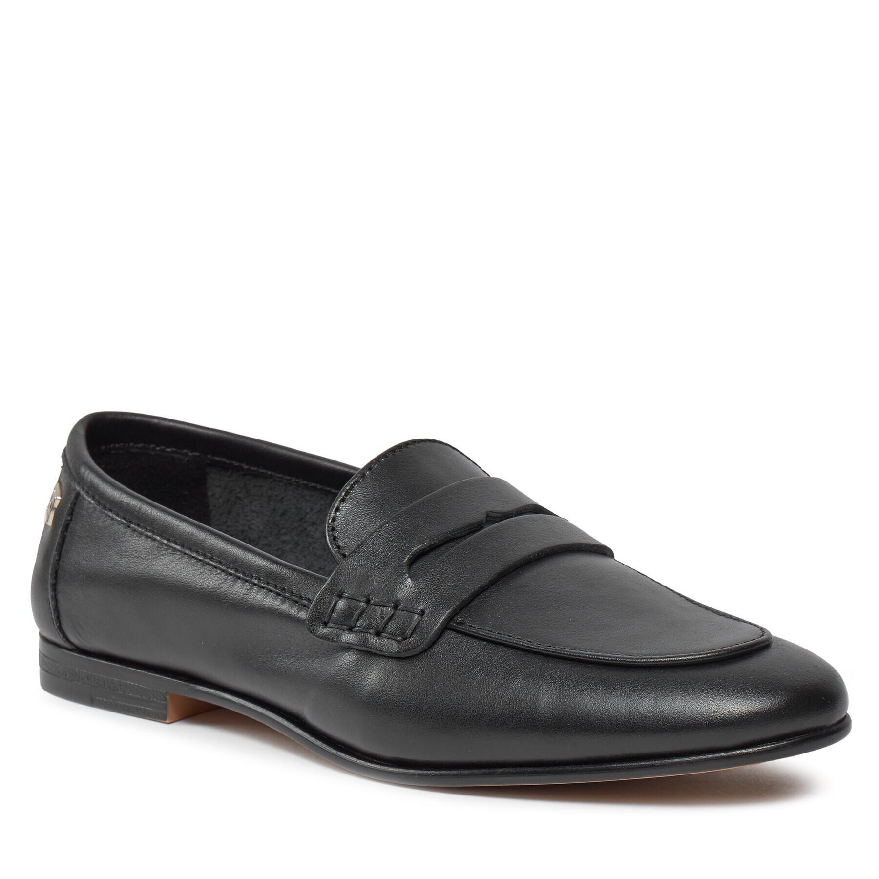 Tommy Hilfiger Лоуфъри Essential Leather Loafer FW0FW07769 Черен - Pepit.bg