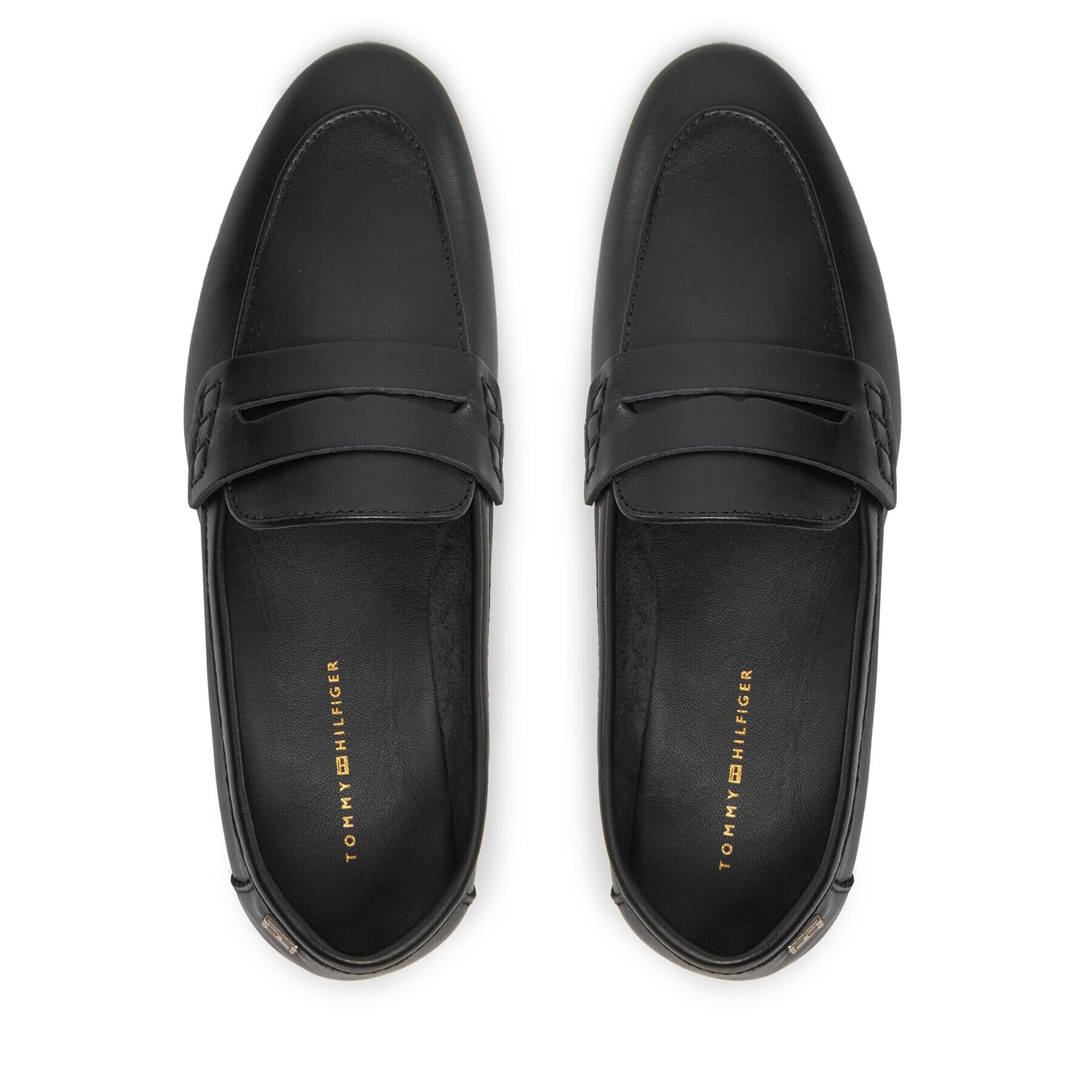 Tommy Hilfiger Лоуфъри Essential Leather Loafer FW0FW07769 Черен - Pepit.bg