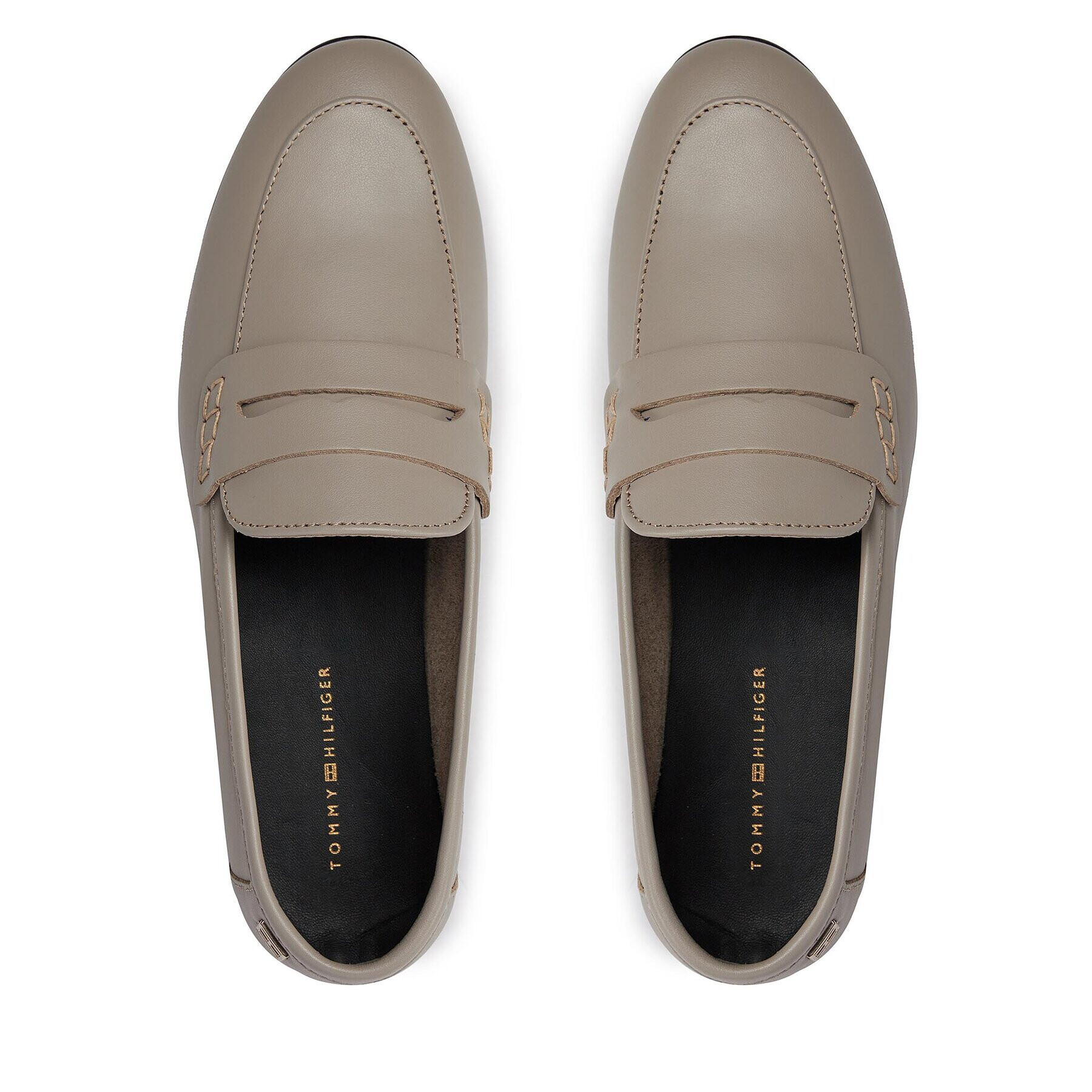 Tommy Hilfiger Лоуфъри Essential Leather Loafer FW0FW07769 Сив - Pepit.bg