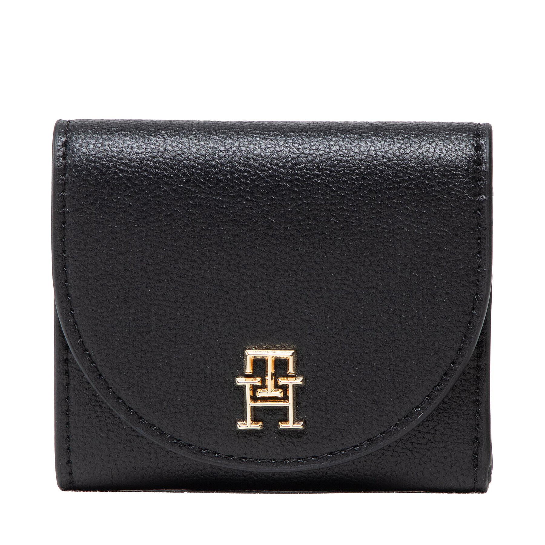 Tommy Hilfiger Малък дамски портфейл Life Med Wallet AW0AW13627 Черен - Pepit.bg