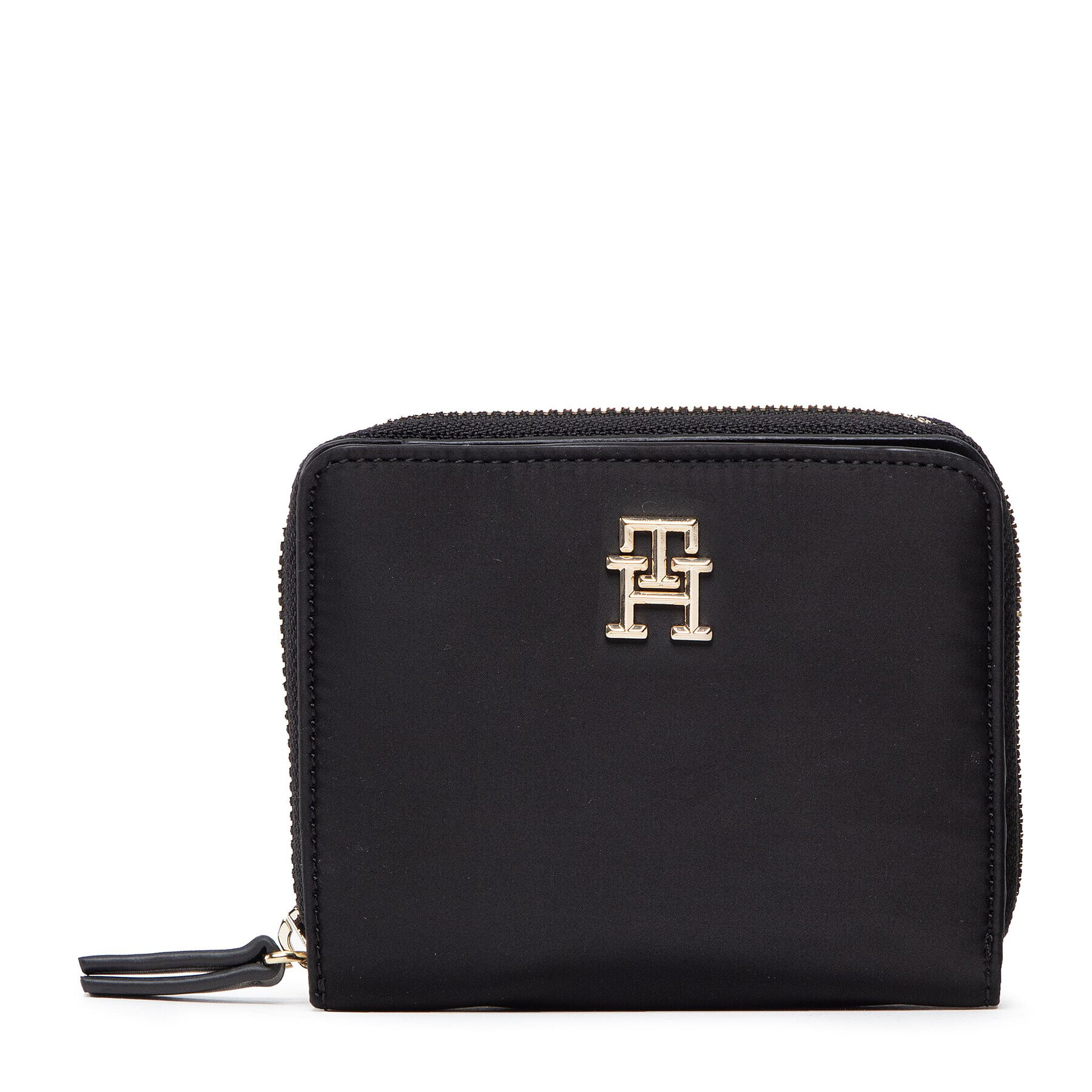 Tommy Hilfiger Малък дамски портфейл My Tommy Idol Med Wallet AW0AW13625 Черен - Pepit.bg