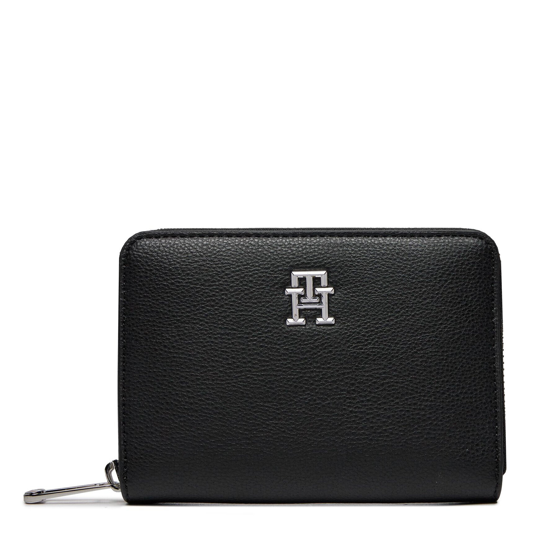 Tommy Hilfiger Малък дамски портфейл Th Essential Sc Med Za AW0AW16091 Черен - Pepit.bg