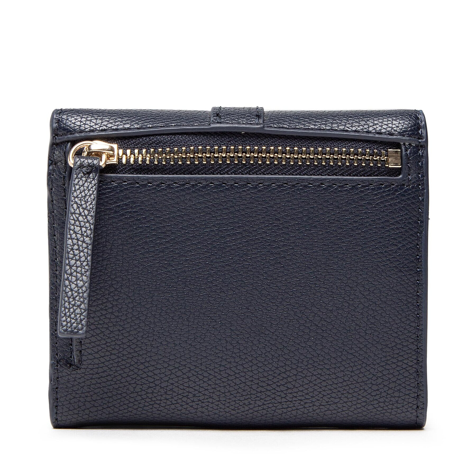 Tommy Hilfiger Малък дамски портфейл Th Plush Small Flap Wallet AW0AW14238 Тъмносин - Pepit.bg