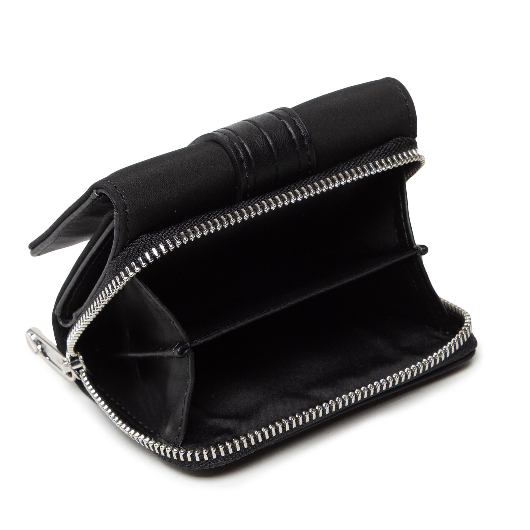 Tommy Hilfiger Малък дамски портфейл Relaxed Th Med Wallet AW0AW10973 Черен - Pepit.bg