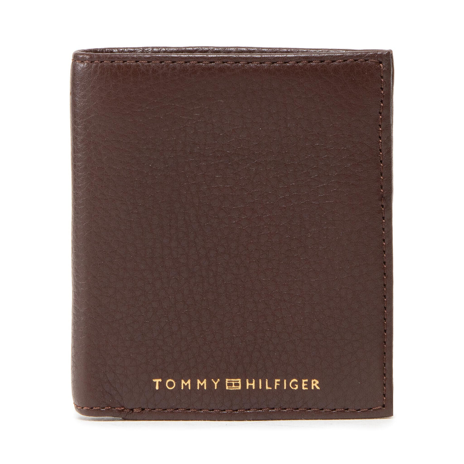 Tommy Hilfiger Малък мъжки портфейл Premium Leather Trifold AM0AM09388 Кафяв - Pepit.bg