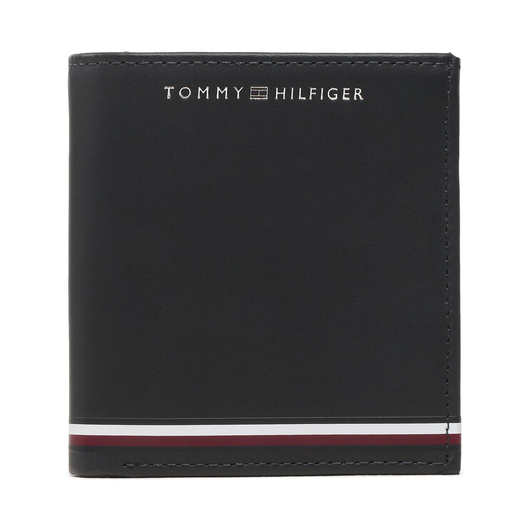 Tommy Hilfiger Малък мъжки портфейл Th Central Smooth Trifold AM0AM11755 Тъмносин - Pepit.bg