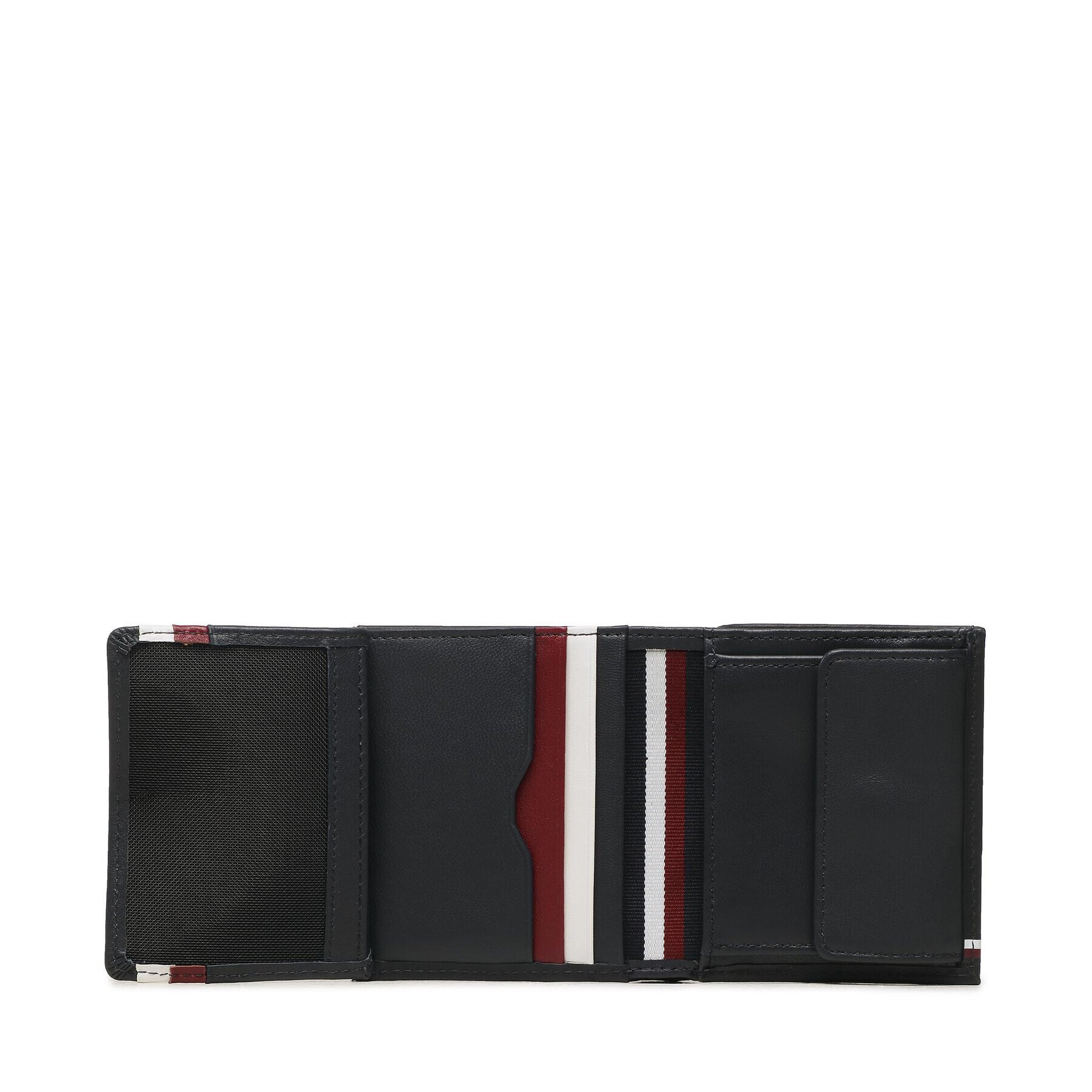 Tommy Hilfiger Малък мъжки портфейл Th Central Smooth Trifold AM0AM11755 Тъмносин - Pepit.bg