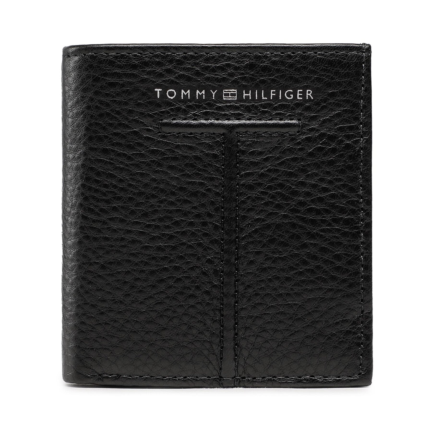 Tommy Hilfiger Малък мъжки портфейл Th Central Trifold AM0AM10613 Черен - Pepit.bg