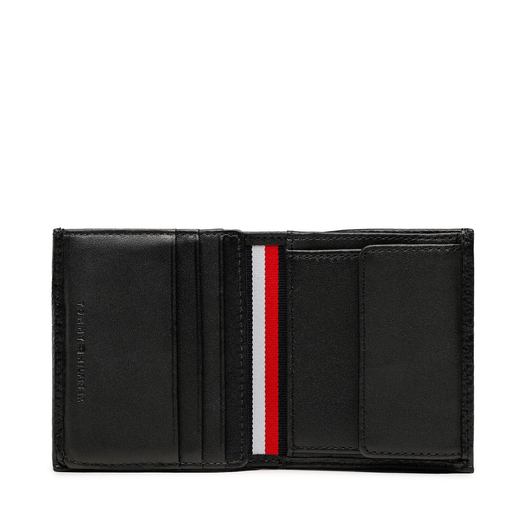 Tommy Hilfiger Малък мъжки портфейл Th Central Trifold AM0AM10613 Черен - Pepit.bg