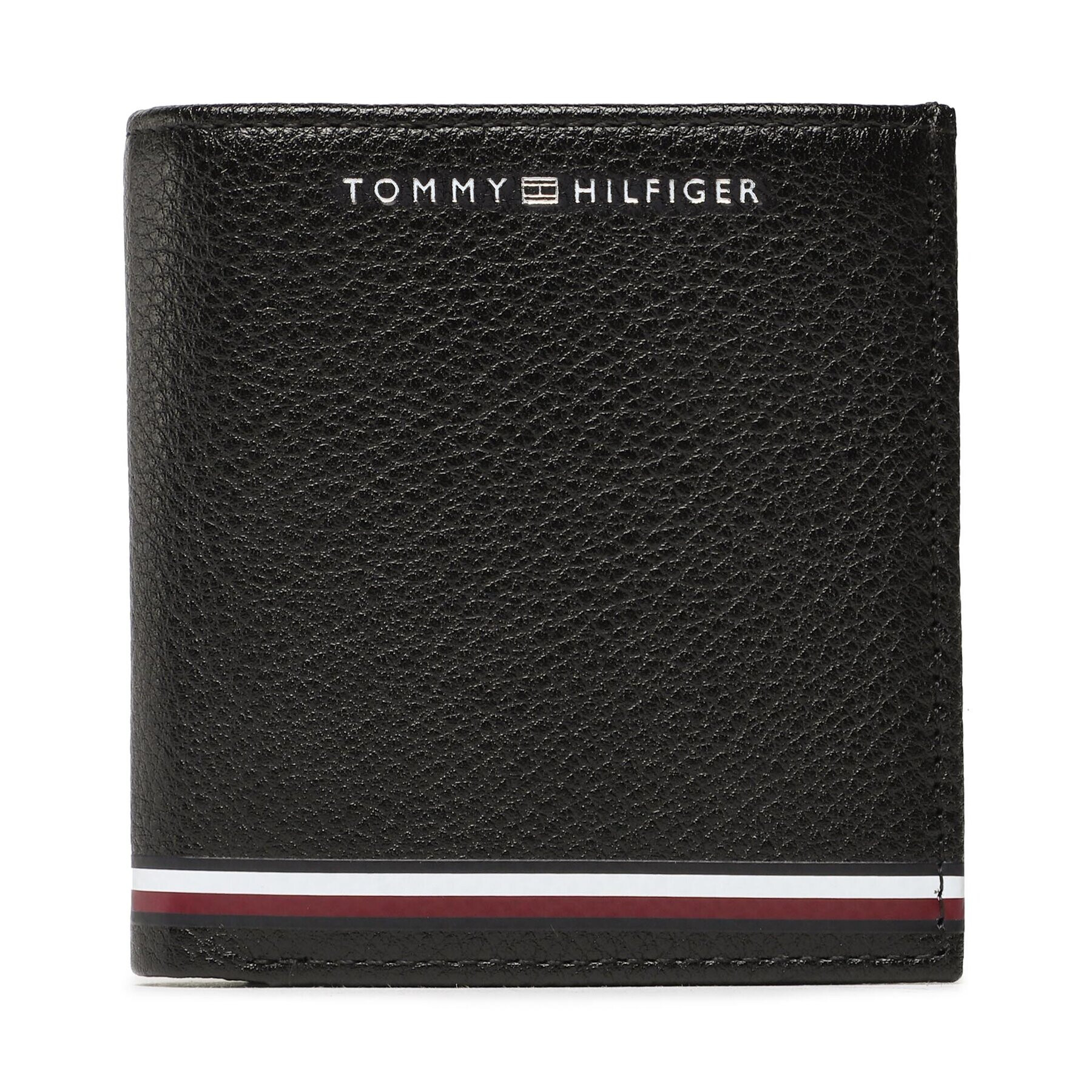 Tommy Hilfiger Малък мъжки портфейл Th Central Trifold AM0AM11261 Черен - Pepit.bg