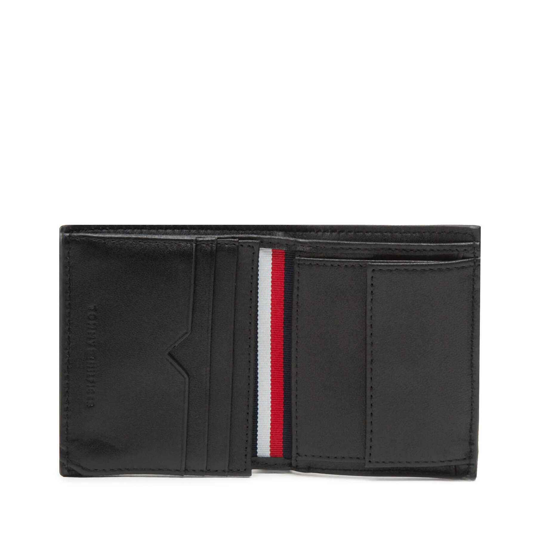 Tommy Hilfiger Малък мъжки портфейл Th Modern Leather Trifold AM0AM10621 Черен - Pepit.bg