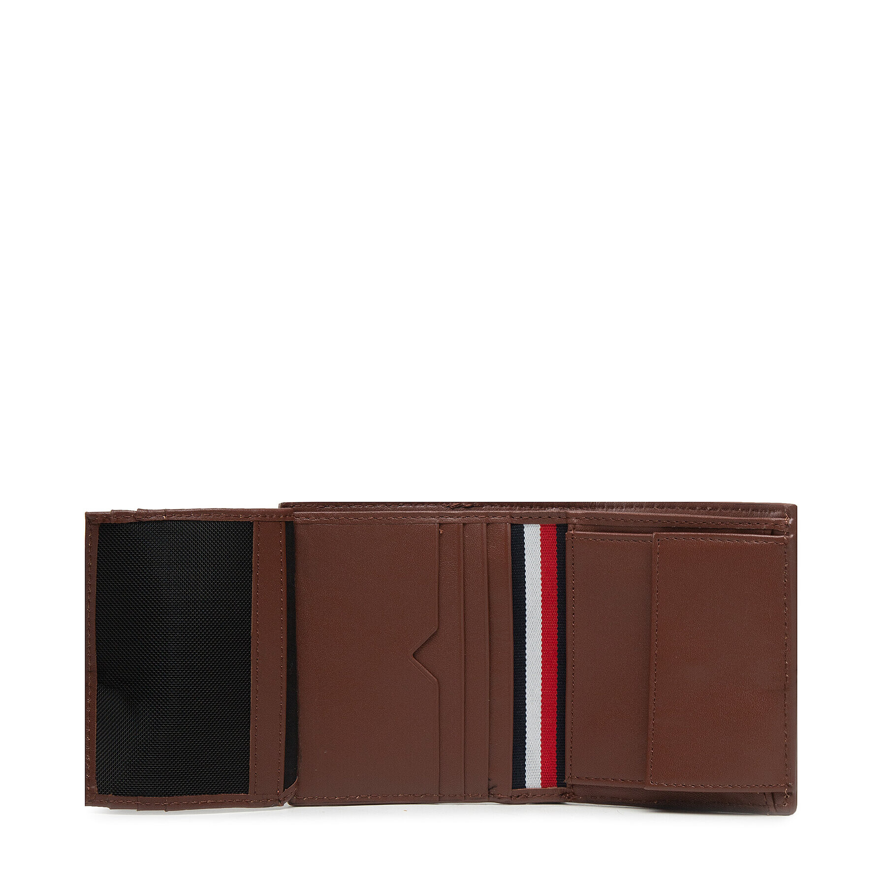 Tommy Hilfiger Малък мъжки портфейл Th Modern Leather Trifold AM0AM10621 Кафяв - Pepit.bg