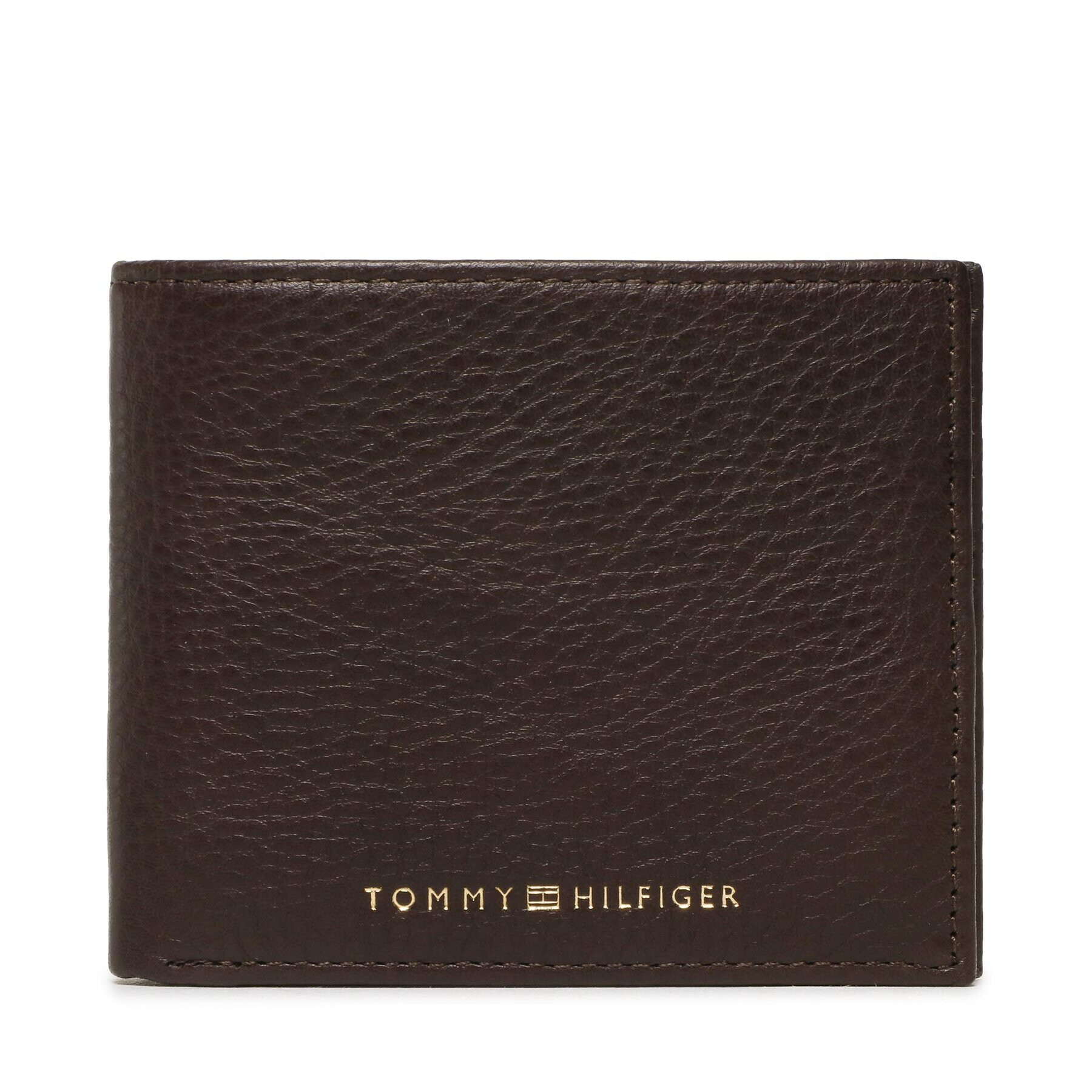 Tommy Hilfiger Малък мъжки портфейл Th Premium Mini Cc Wallet AM0AM10606 Кафяв - Pepit.bg