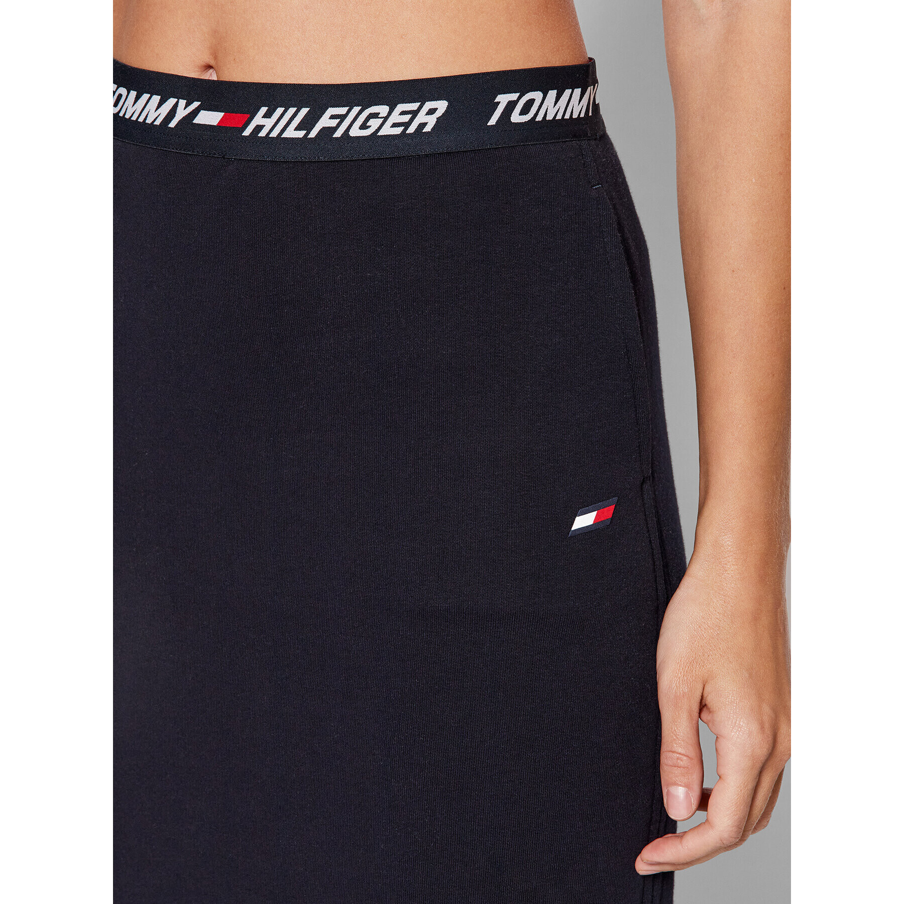 Tommy Hilfiger Миди пола S10S101210 Тъмносин Regular Fit - Pepit.bg