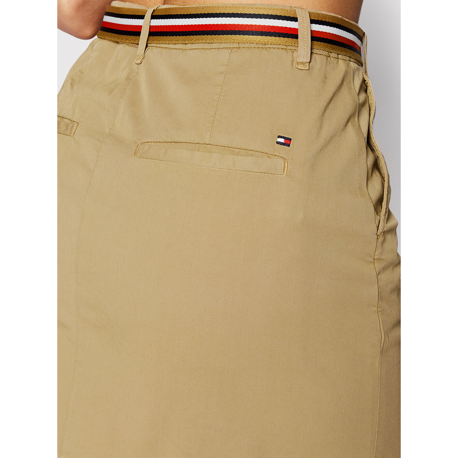 Tommy Hilfiger Мини пола Chino WW0WW34702 Бежов Regular Fit - Pepit.bg