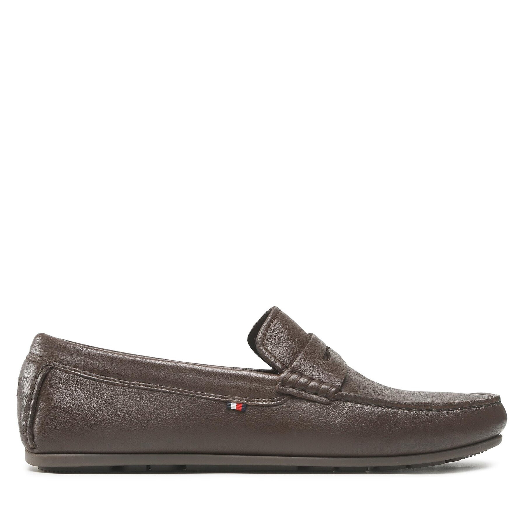 Tommy Hilfiger Мокасини Casual Hilfiger Leather Driver FM0FM04446 Кафяв - Pepit.bg