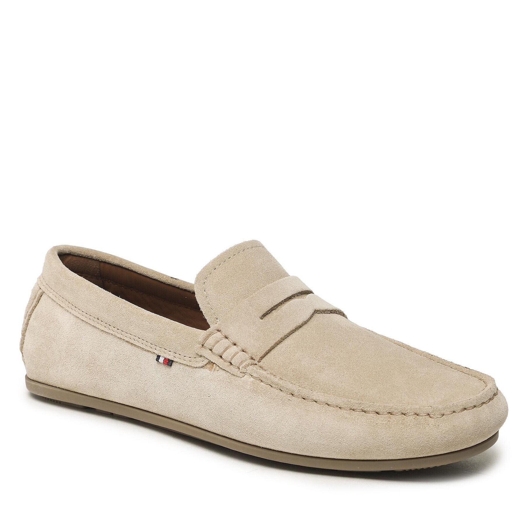 Tommy Hilfiger Мокасини Casual Hilfiger Suede Driver FM0FM04271 Бежов - Pepit.bg