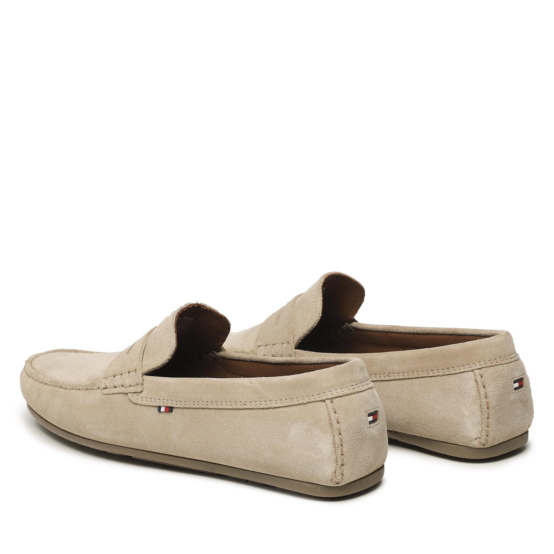 Tommy Hilfiger Мокасини Casual Hilfiger Suede Driver FM0FM04271 Бежов - Pepit.bg