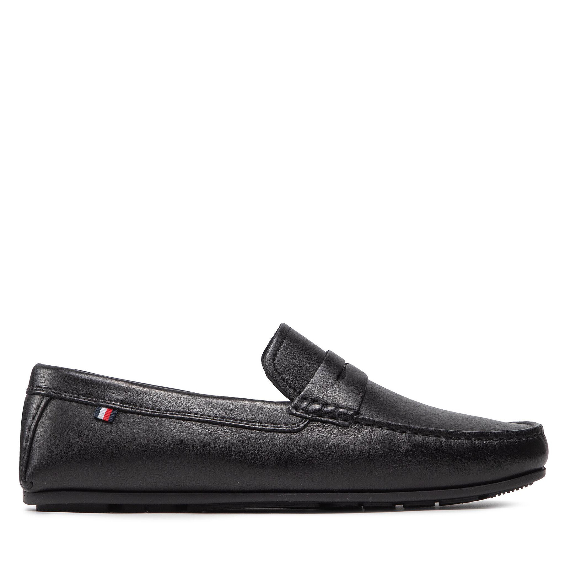 Tommy Hilfiger Мокасини Classic Hilfiger Leather Driver FM0FM04045 Черен - Pepit.bg