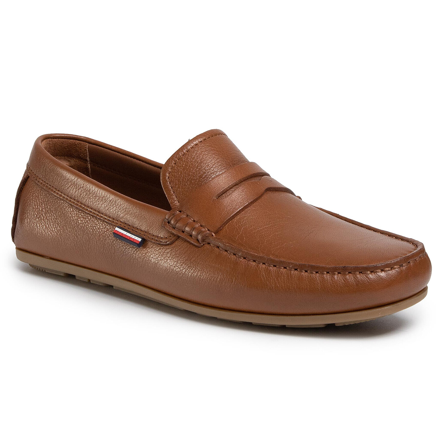 Tommy Hilfiger Мокасини Classic Leather Penny Loafer FM0FM02719 Кафяв - Pepit.bg