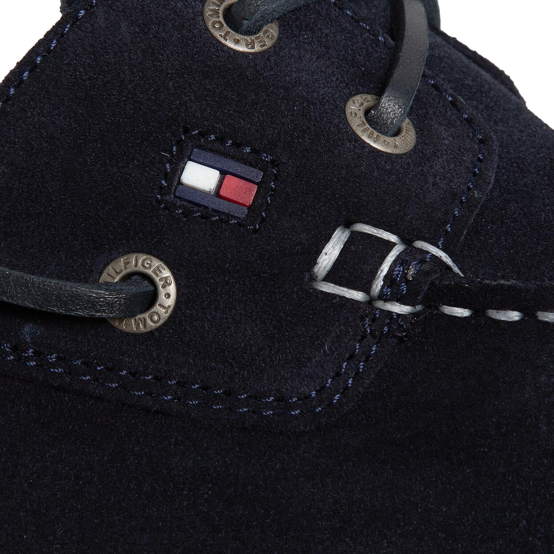 Tommy Hilfiger Мокасини Classic Suede Boatshoe FM0FM02736 Тъмносин - Pepit.bg