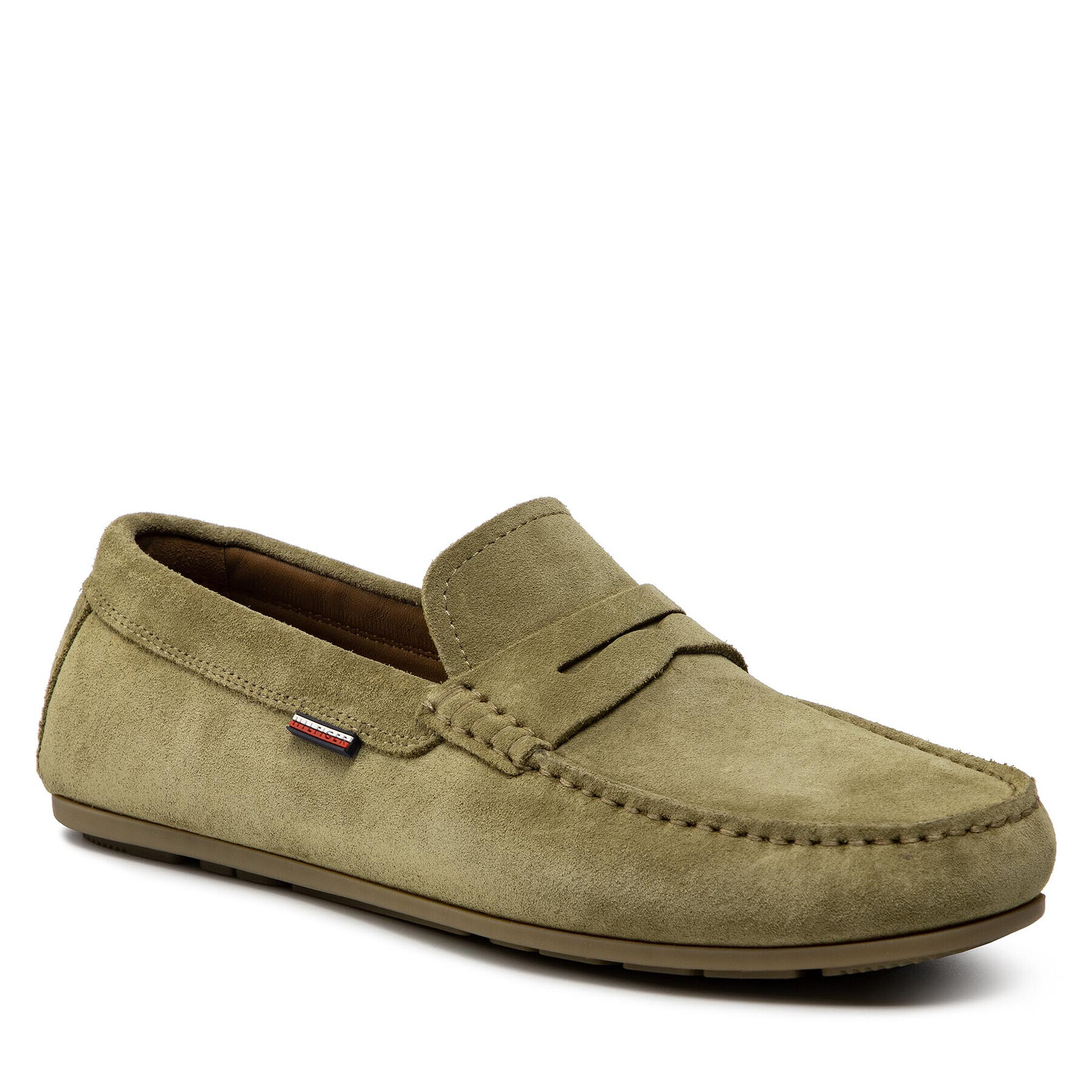 Tommy Hilfiger Мокасини Classic Suede Driver FM0FM02725 Зелен - Pepit.bg