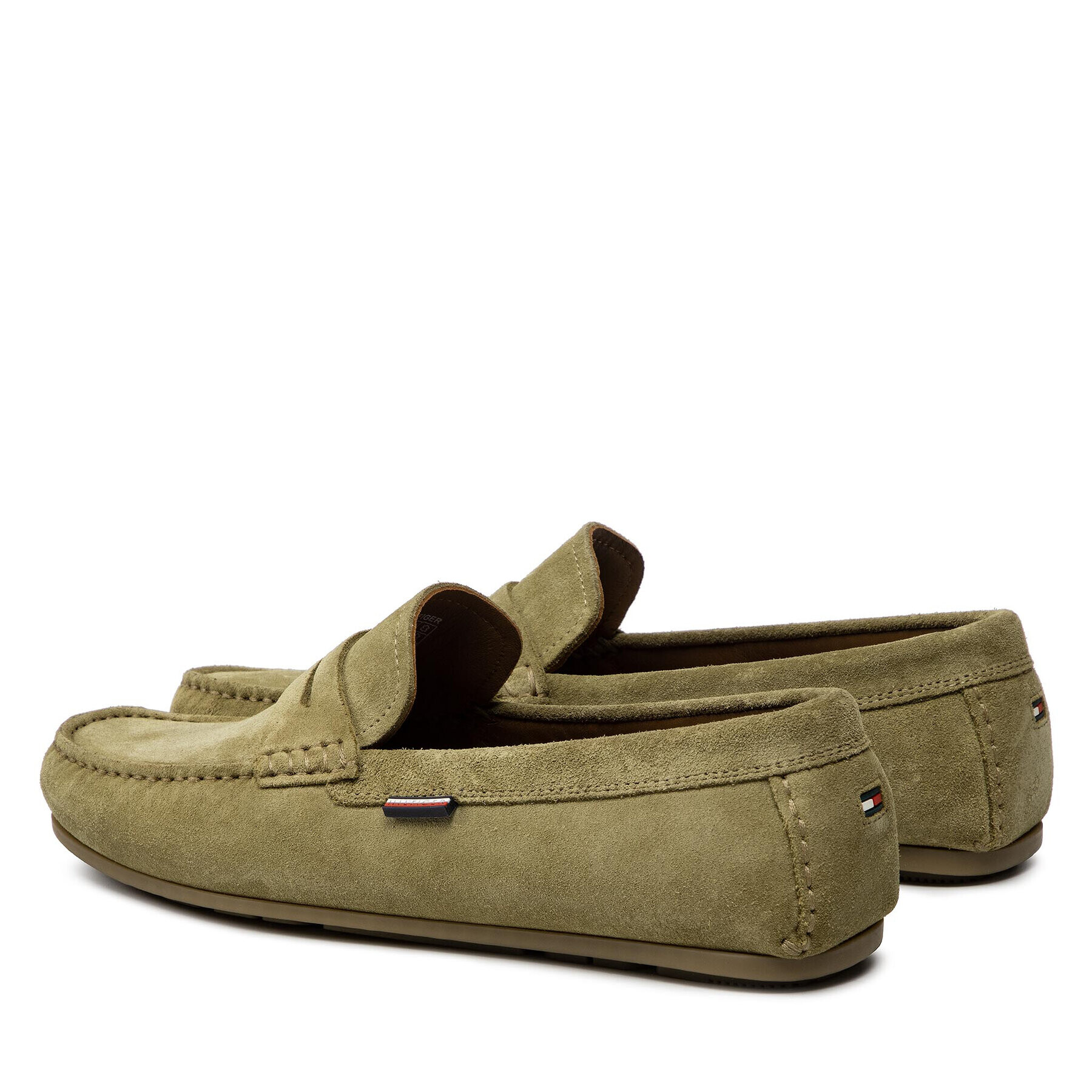 Tommy Hilfiger Мокасини Classic Suede Driver FM0FM02725 Зелен - Pepit.bg