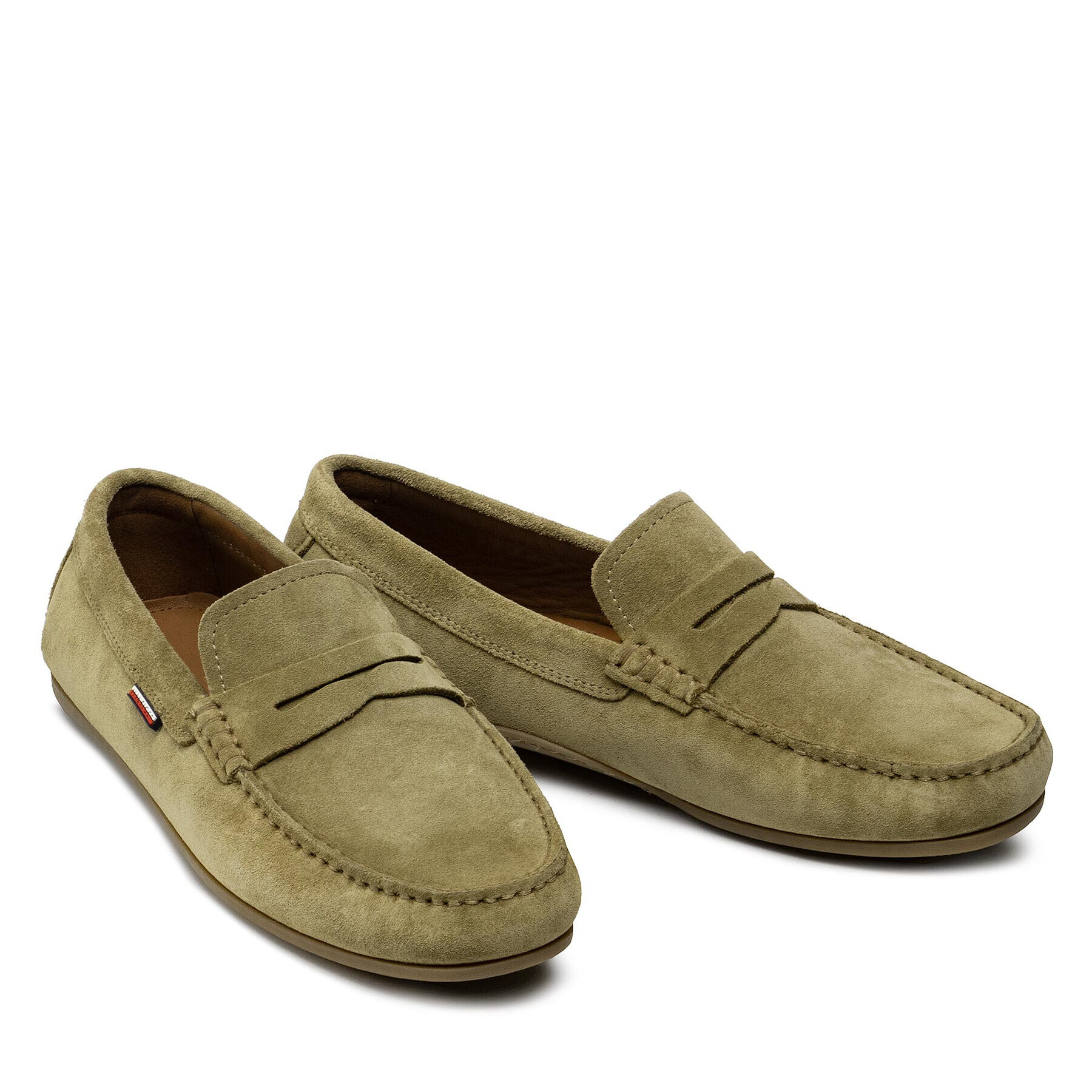 Tommy Hilfiger Мокасини Classic Suede Driver FM0FM02725 Зелен - Pepit.bg