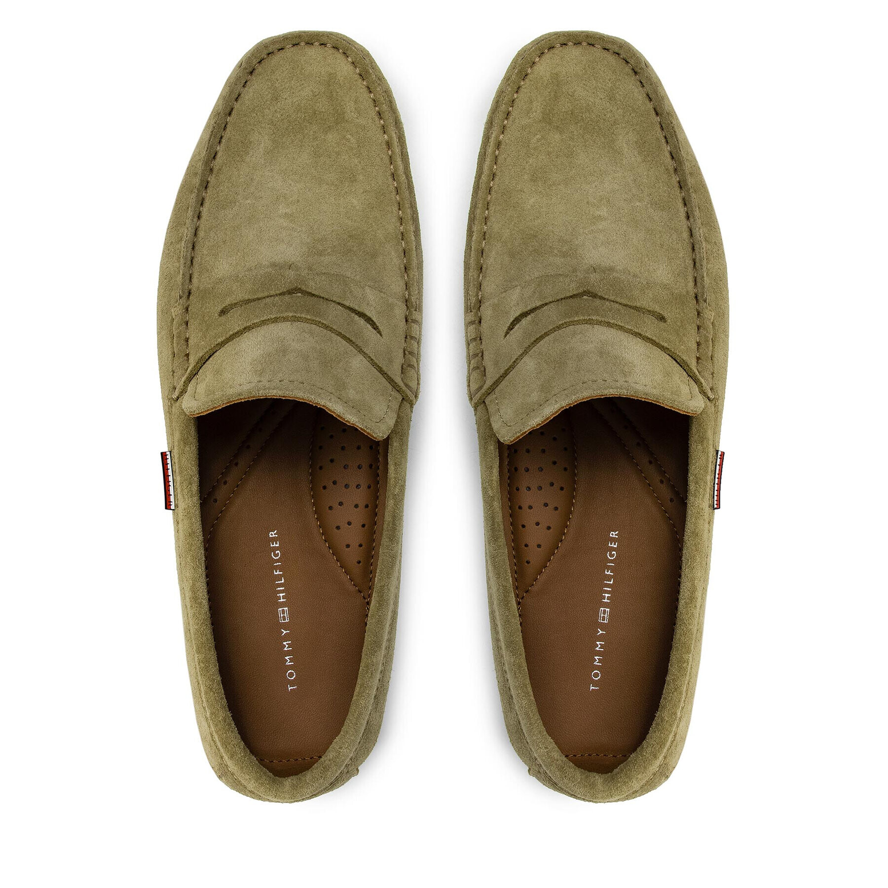 Tommy Hilfiger Мокасини Classic Suede Driver FM0FM02725 Зелен - Pepit.bg