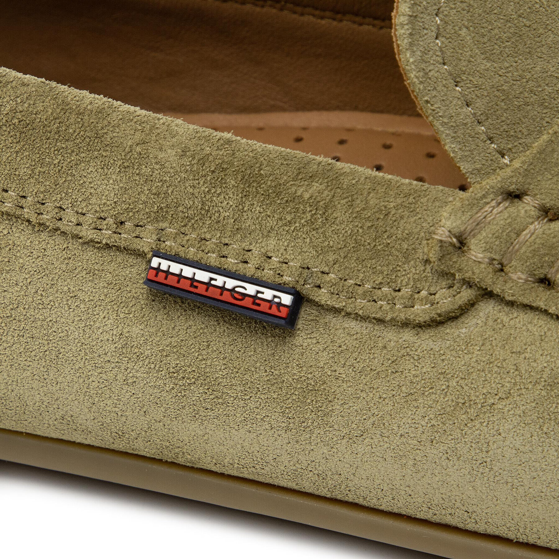 Tommy Hilfiger Мокасини Classic Suede Driver FM0FM02725 Зелен - Pepit.bg